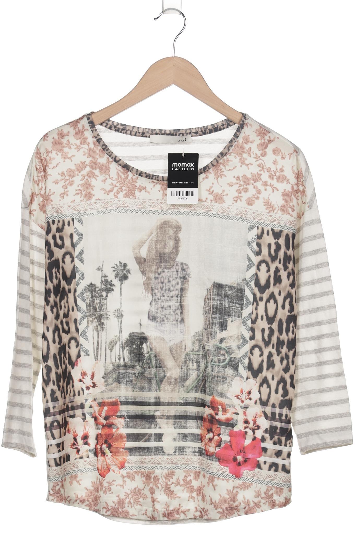 

Oui Damen Langarmshirt, mehrfarbig, Gr. 36