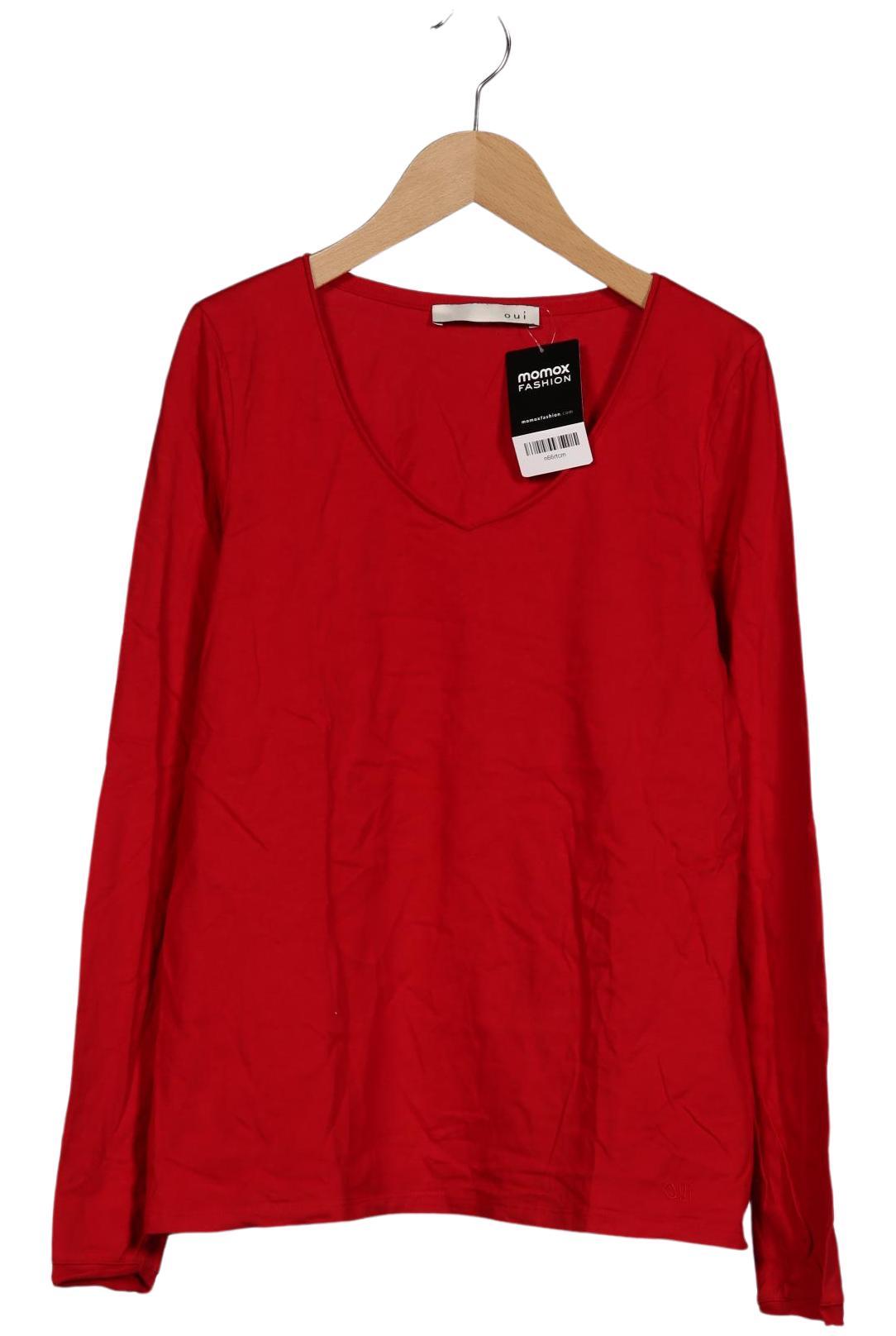 

Oui Damen Langarmshirt, rot, Gr. 36