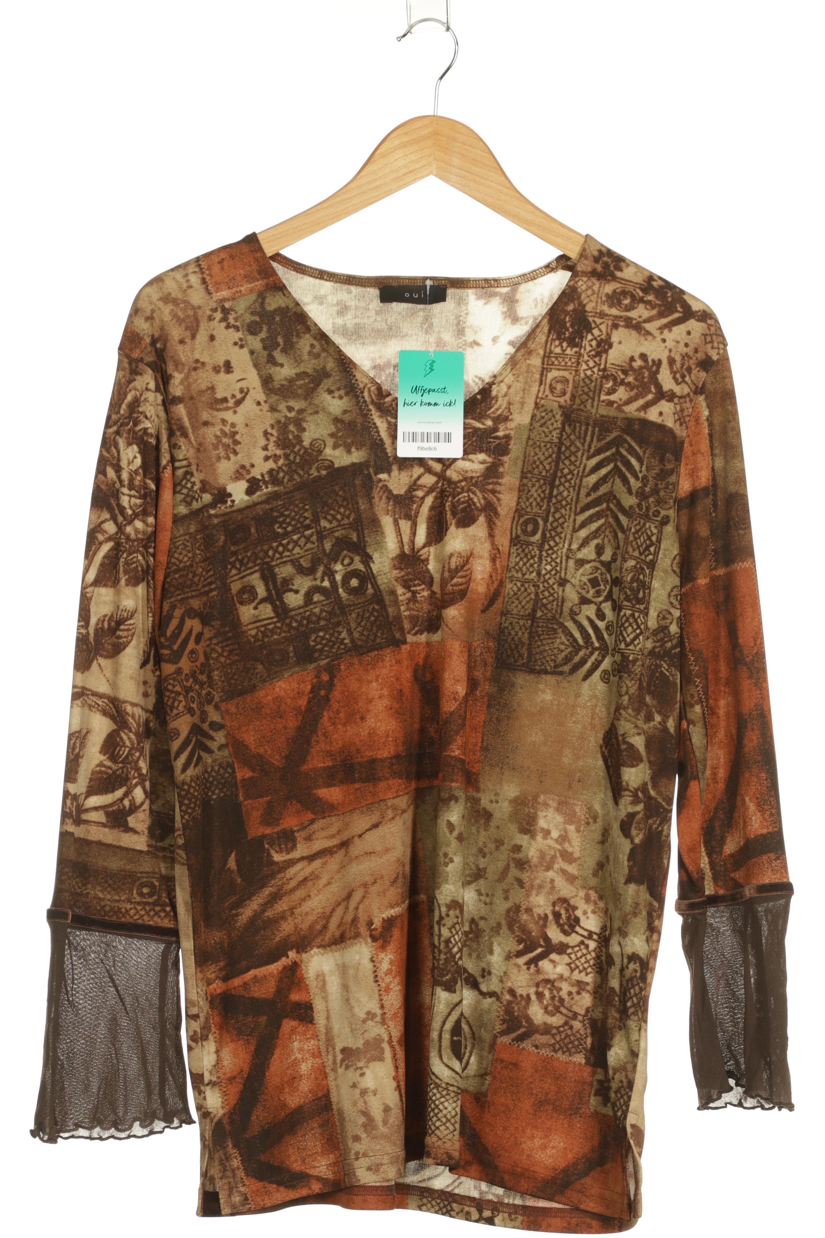 

Oui Damen Langarmshirt, braun, Gr. 46
