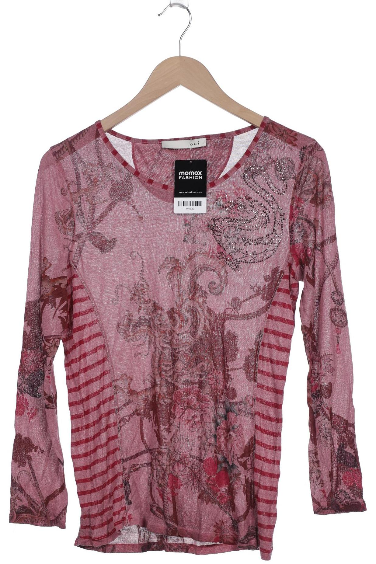 

Oui Damen Langarmshirt, pink, Gr. 42