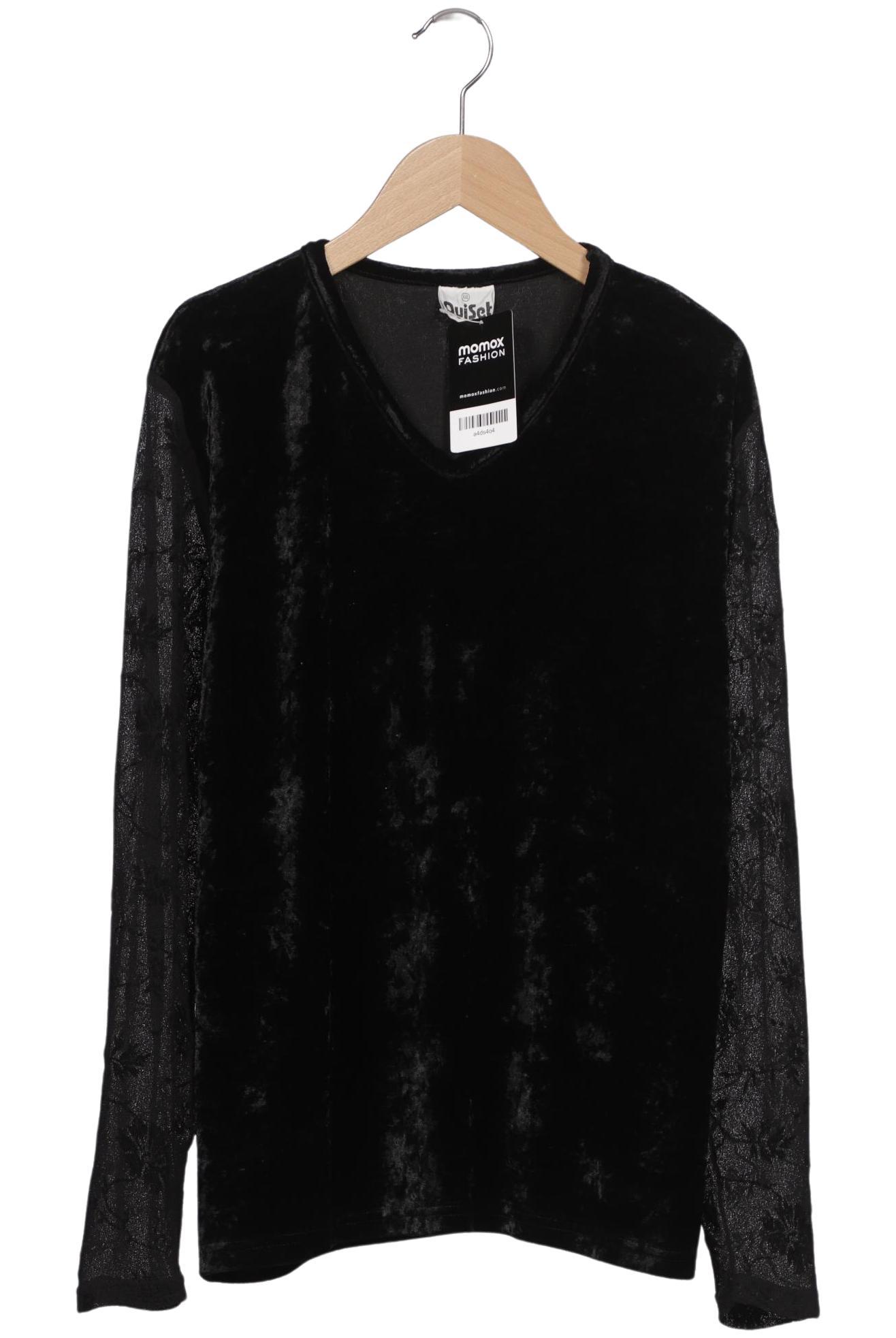 

Oui Damen Langarmshirt, schwarz, Gr. 46