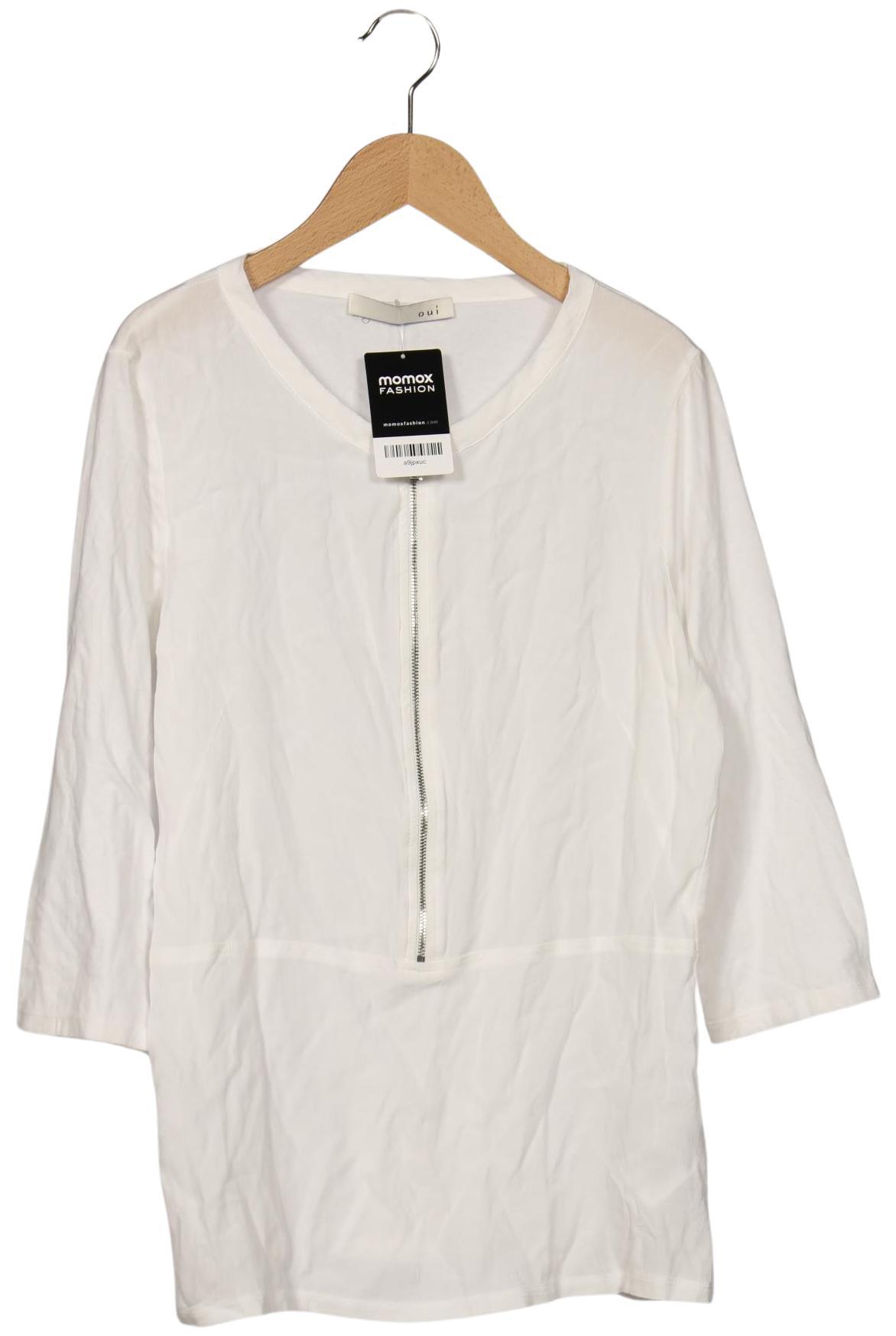 

Oui Damen Langarmshirt, weiß, Gr. 42