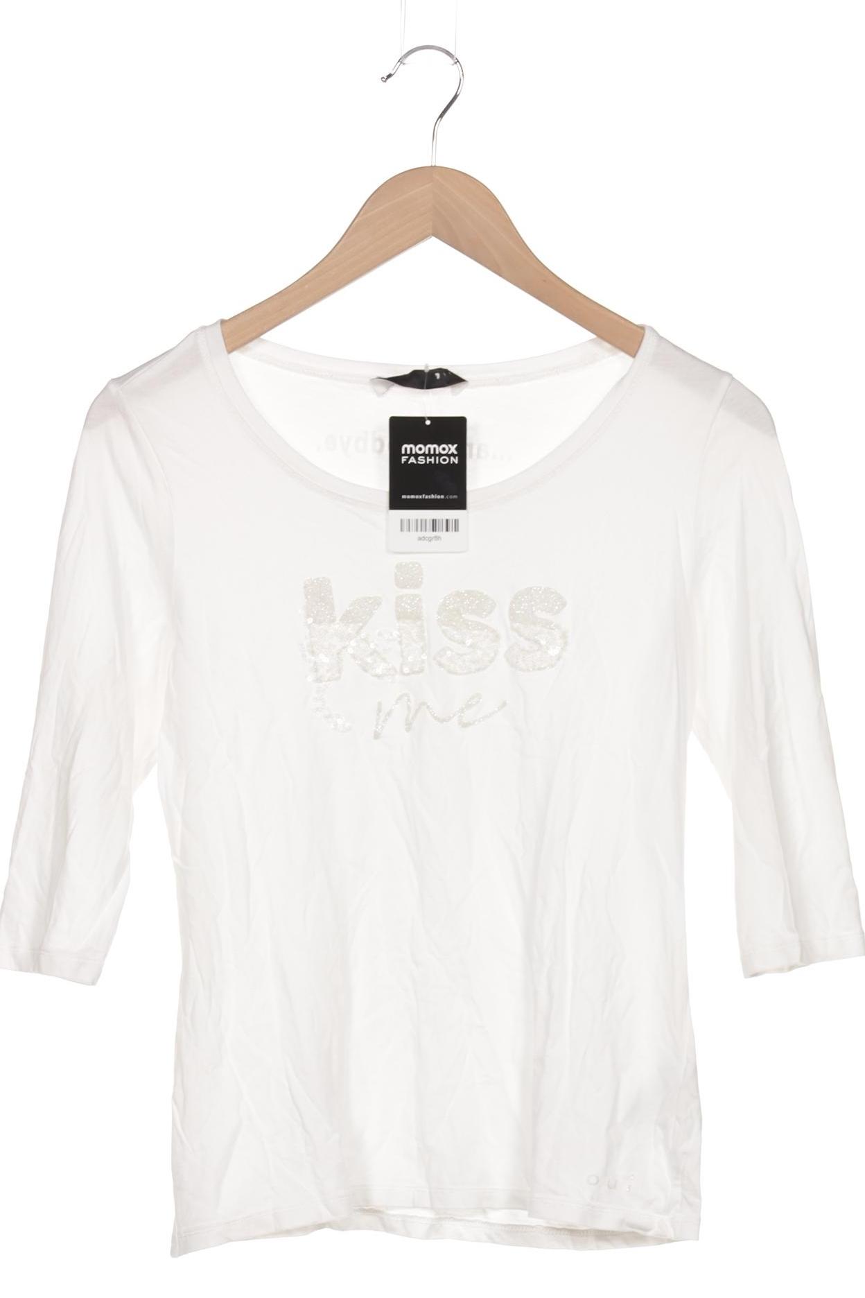 

Oui Damen Langarmshirt, weiß, Gr. 36