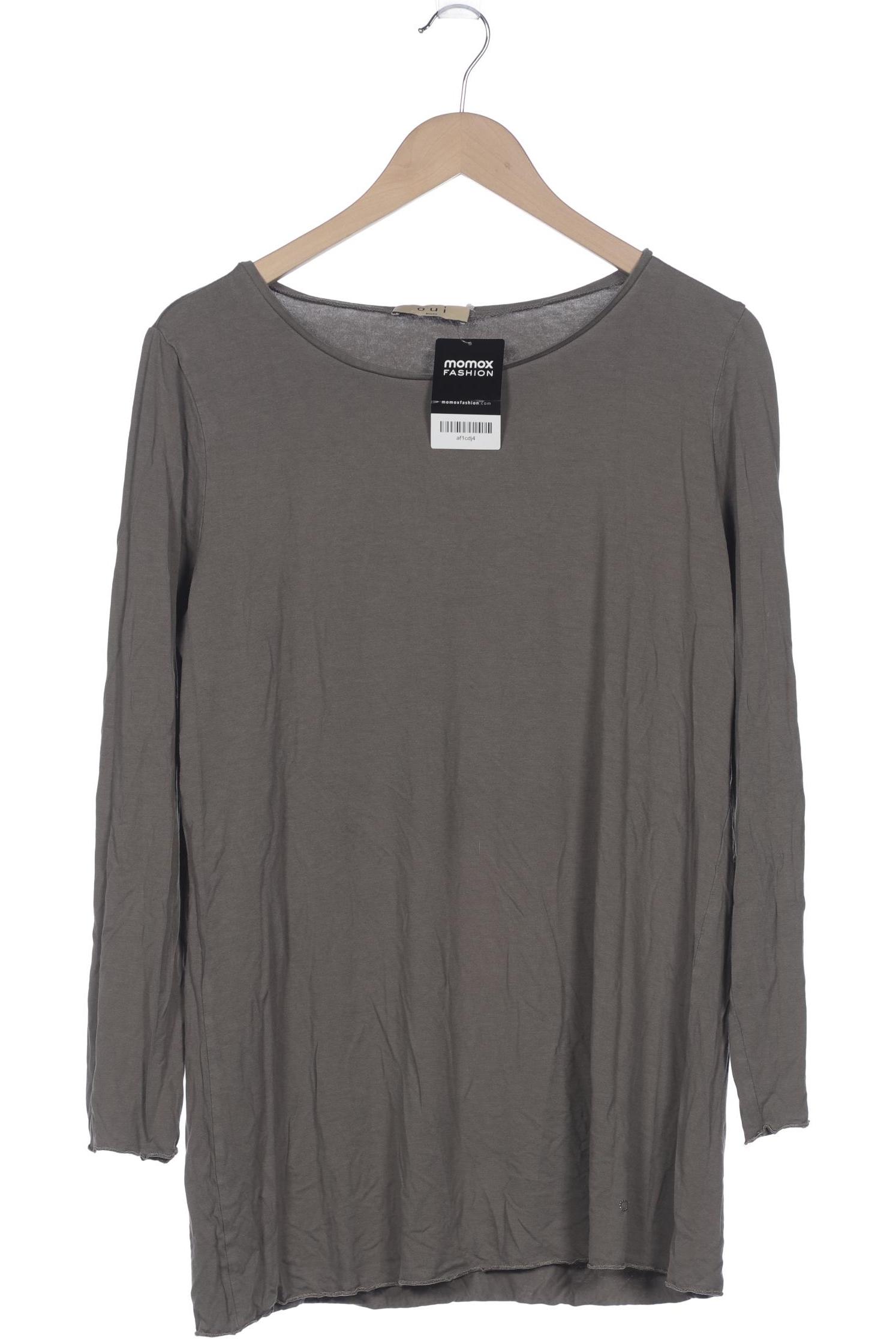 

Oui Damen Langarmshirt, grau, Gr. 46
