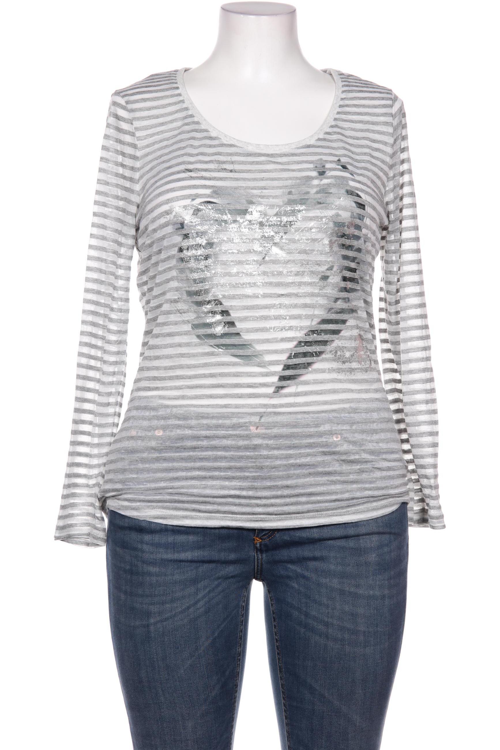 

Oui Damen Langarmshirt, grau, Gr. 44