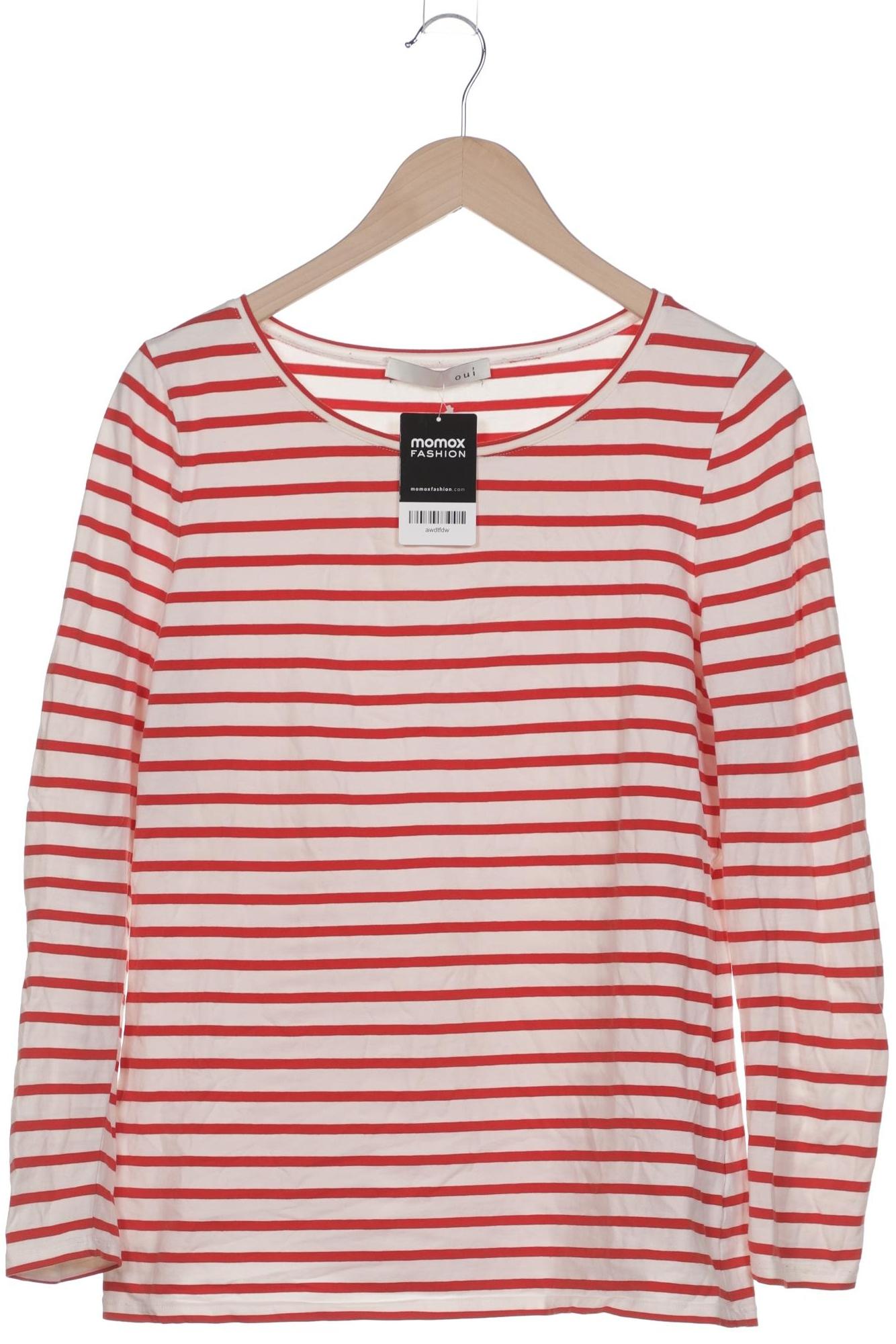 

Oui Damen Langarmshirt, weiß, Gr. 42