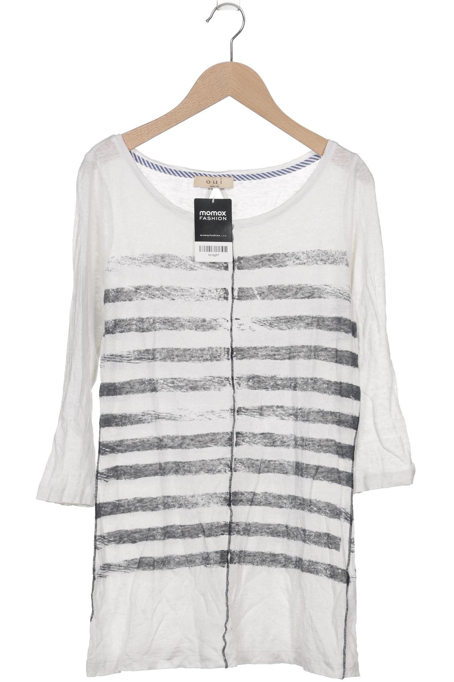 

Oui Damen Langarmshirt, weiß, Gr. 38