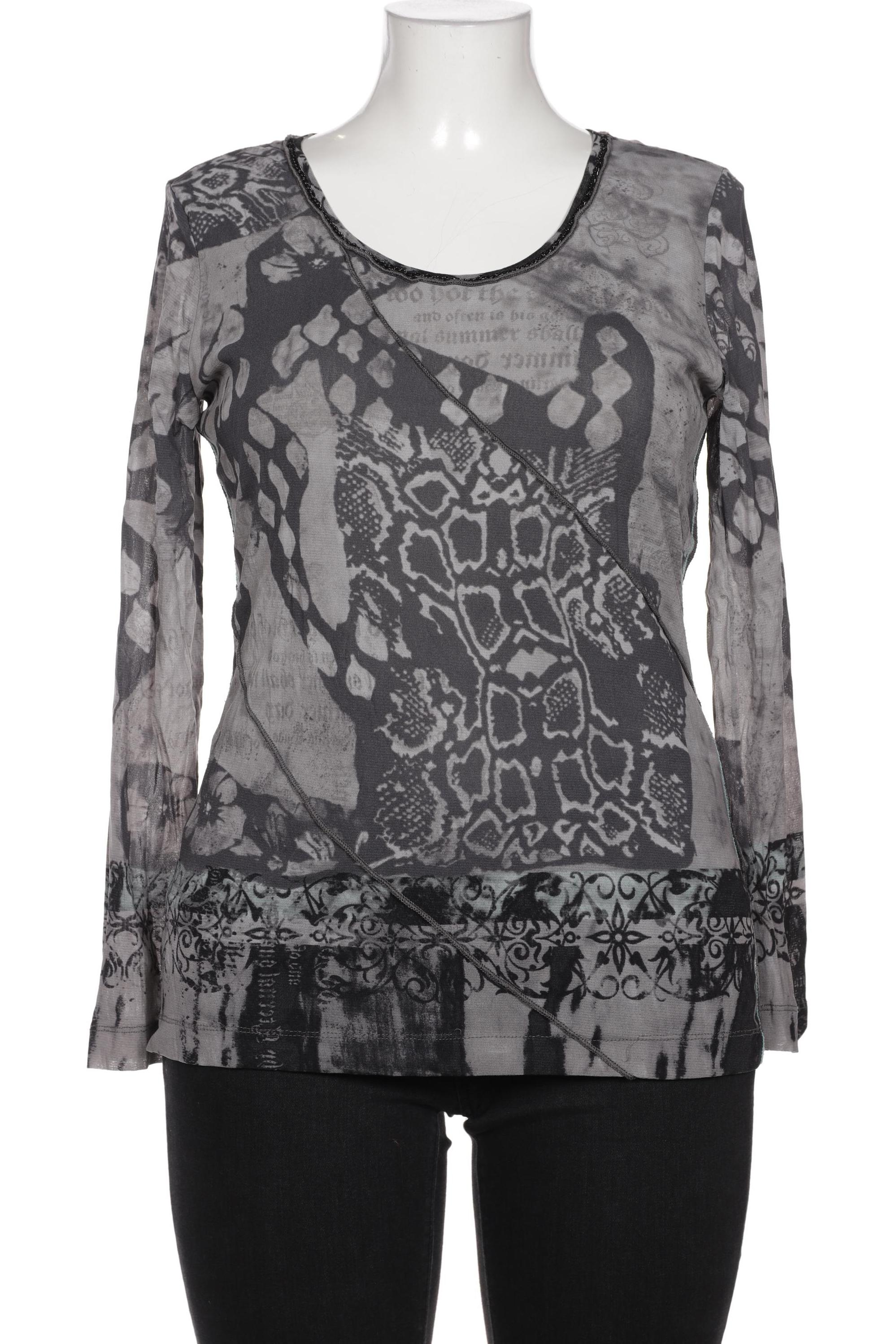 

Oui Damen Langarmshirt, grau