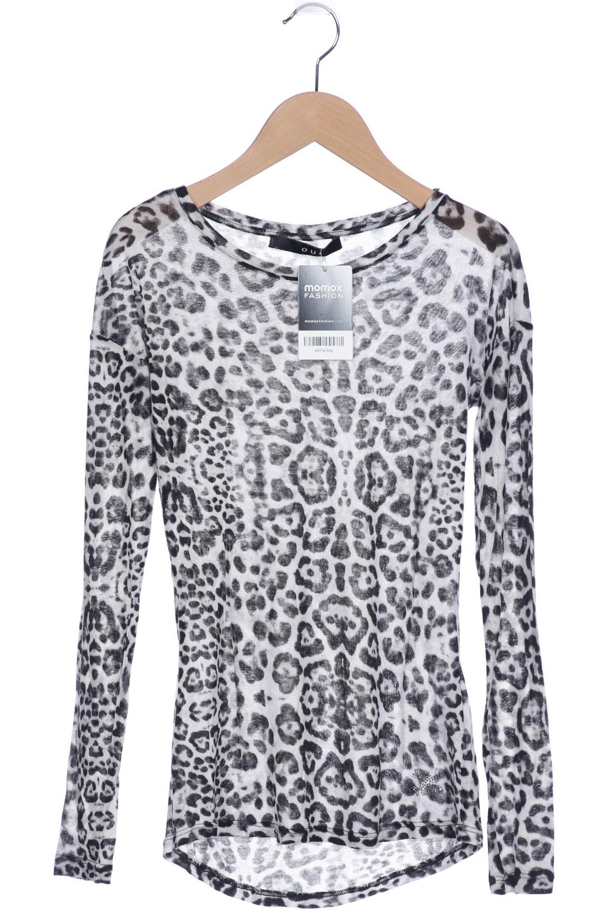 

Oui Damen Langarmshirt, grau, Gr. 36