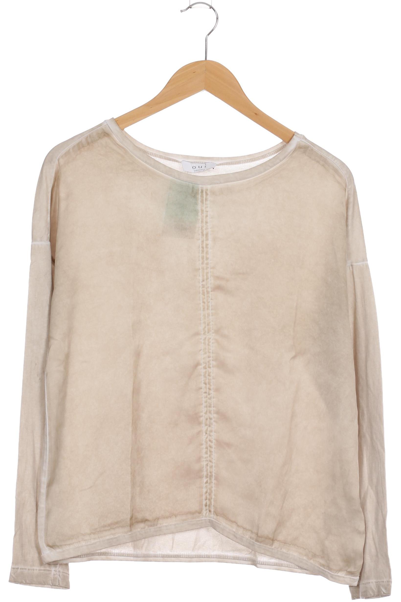 

Oui Damen Langarmshirt, beige, Gr. 36