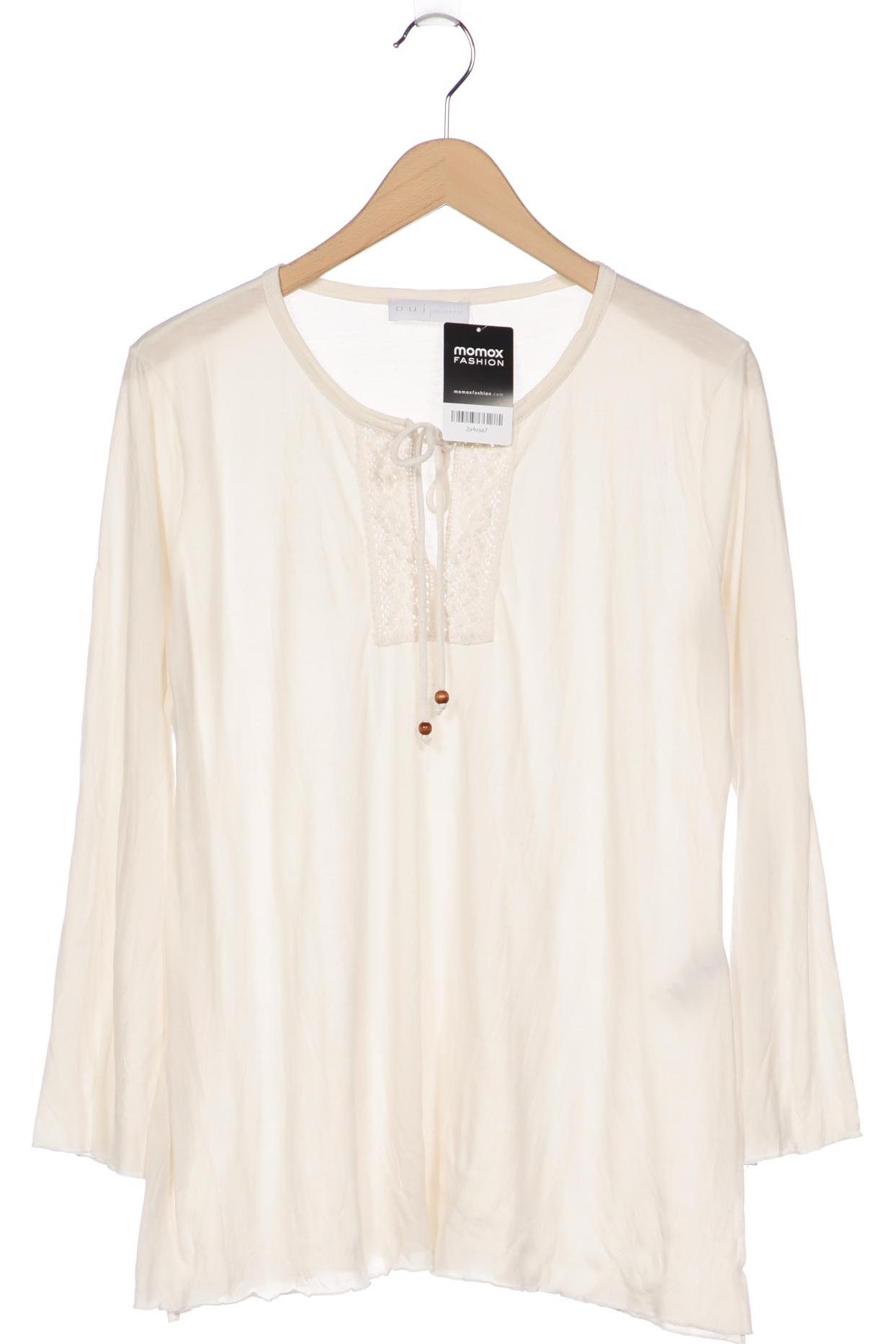 

Oui Damen Langarmshirt, cremeweiß, Gr. 40