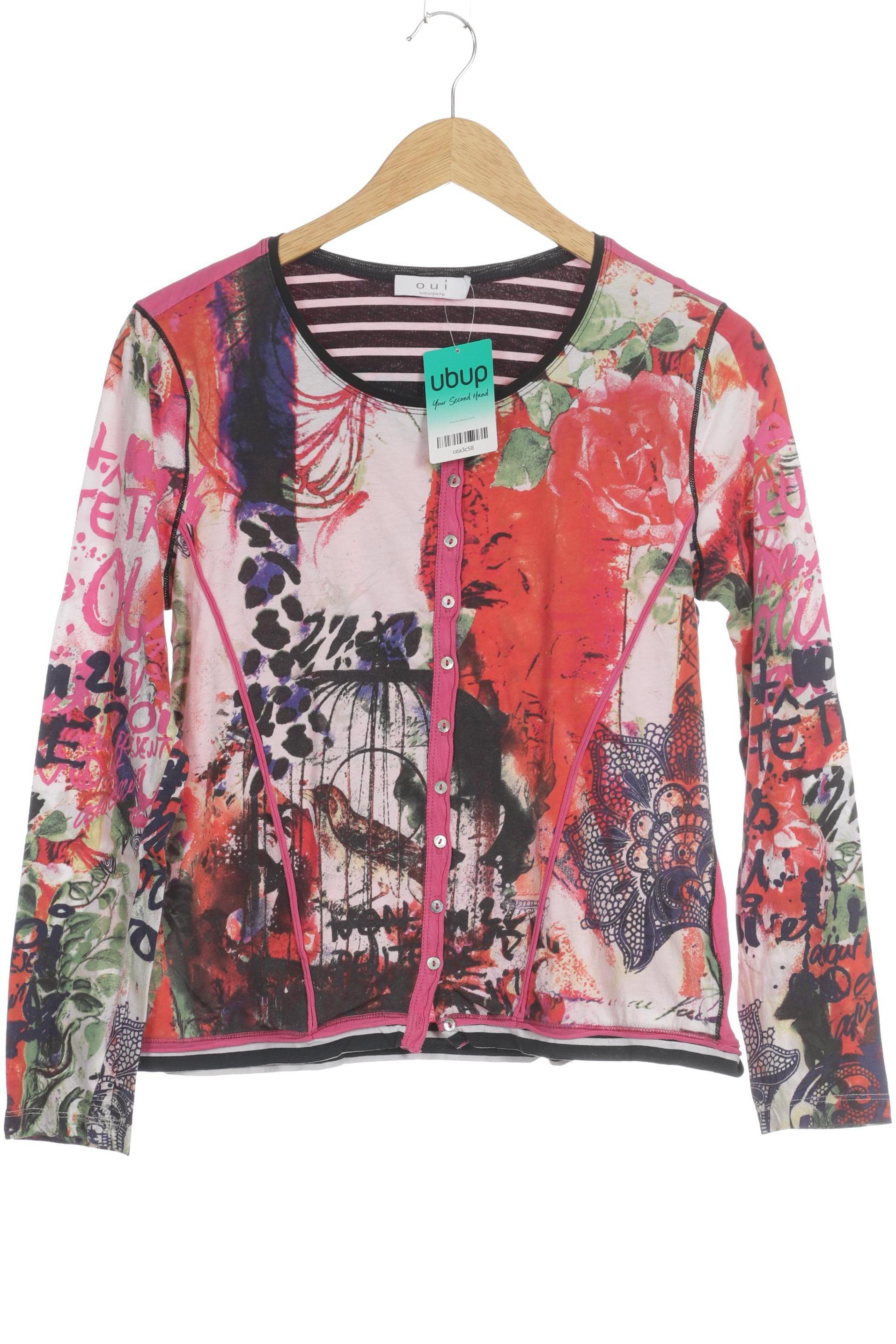 

Oui Damen Strickjacke, pink, Gr. 42