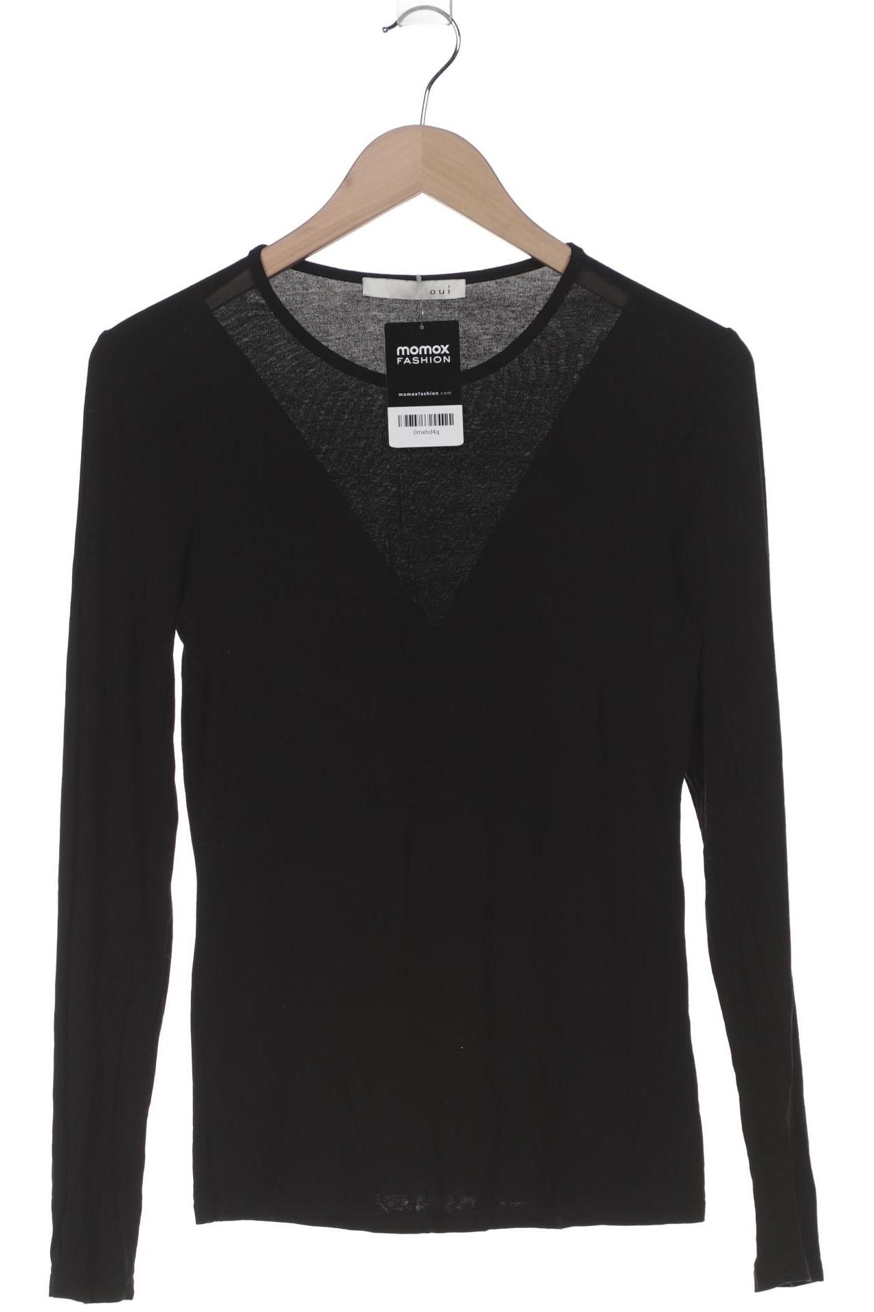 

Oui Damen Langarmshirt, schwarz, Gr. 36