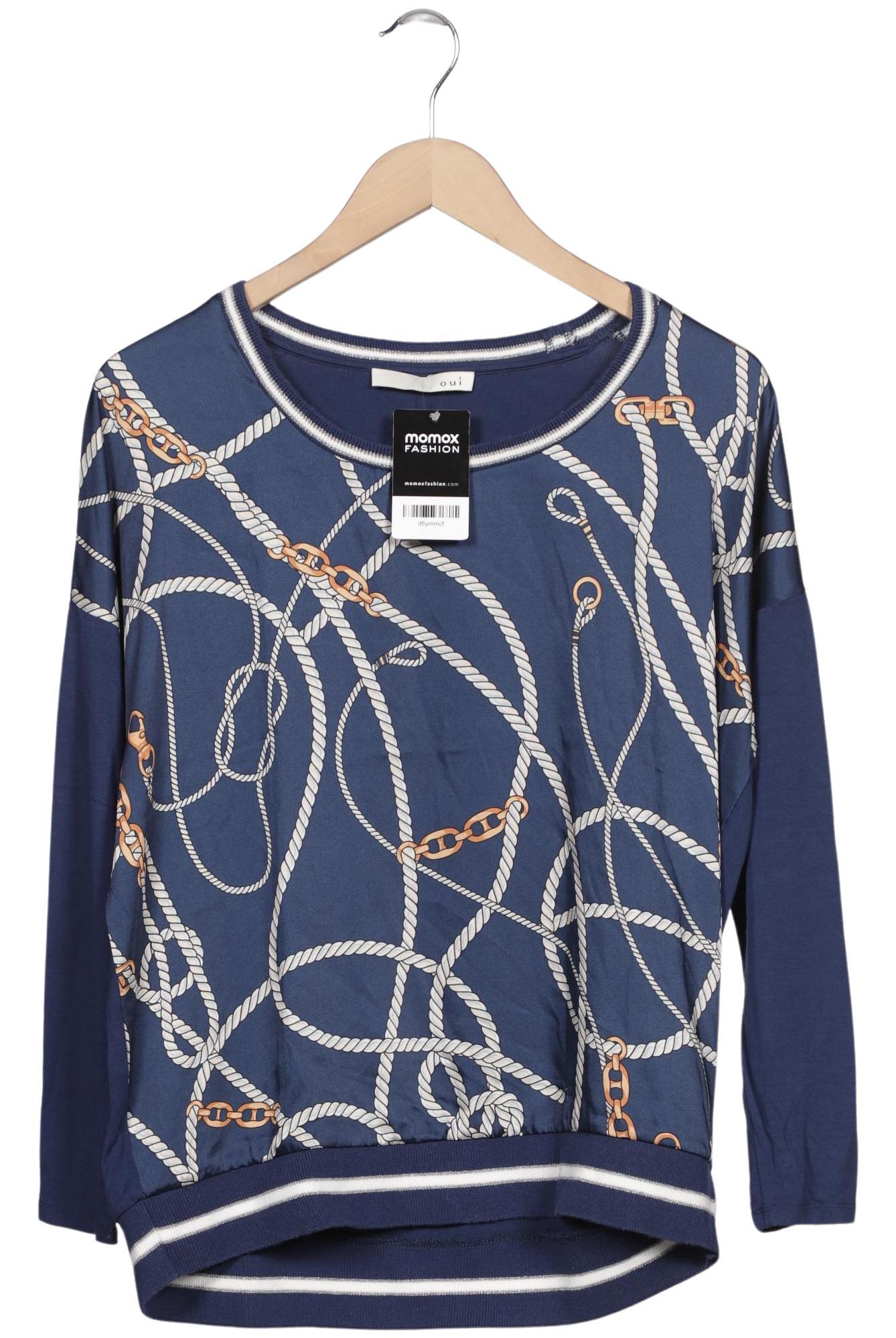 

Oui Damen Langarmshirt, marineblau, Gr. 36