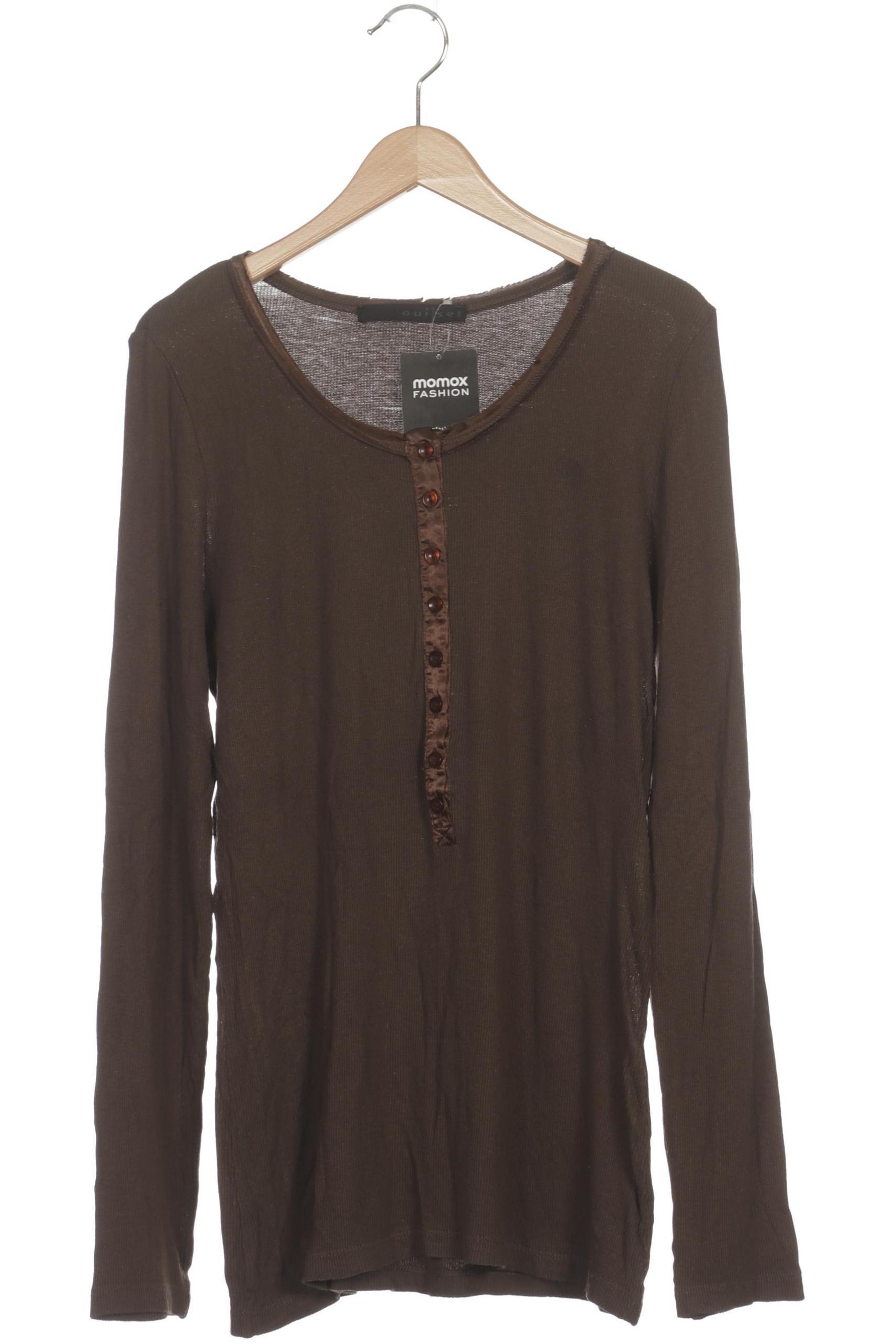 

Oui Damen Langarmshirt, braun, Gr. 40