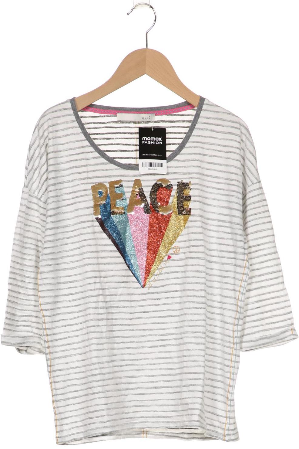 

Oui Damen Langarmshirt, weiß
