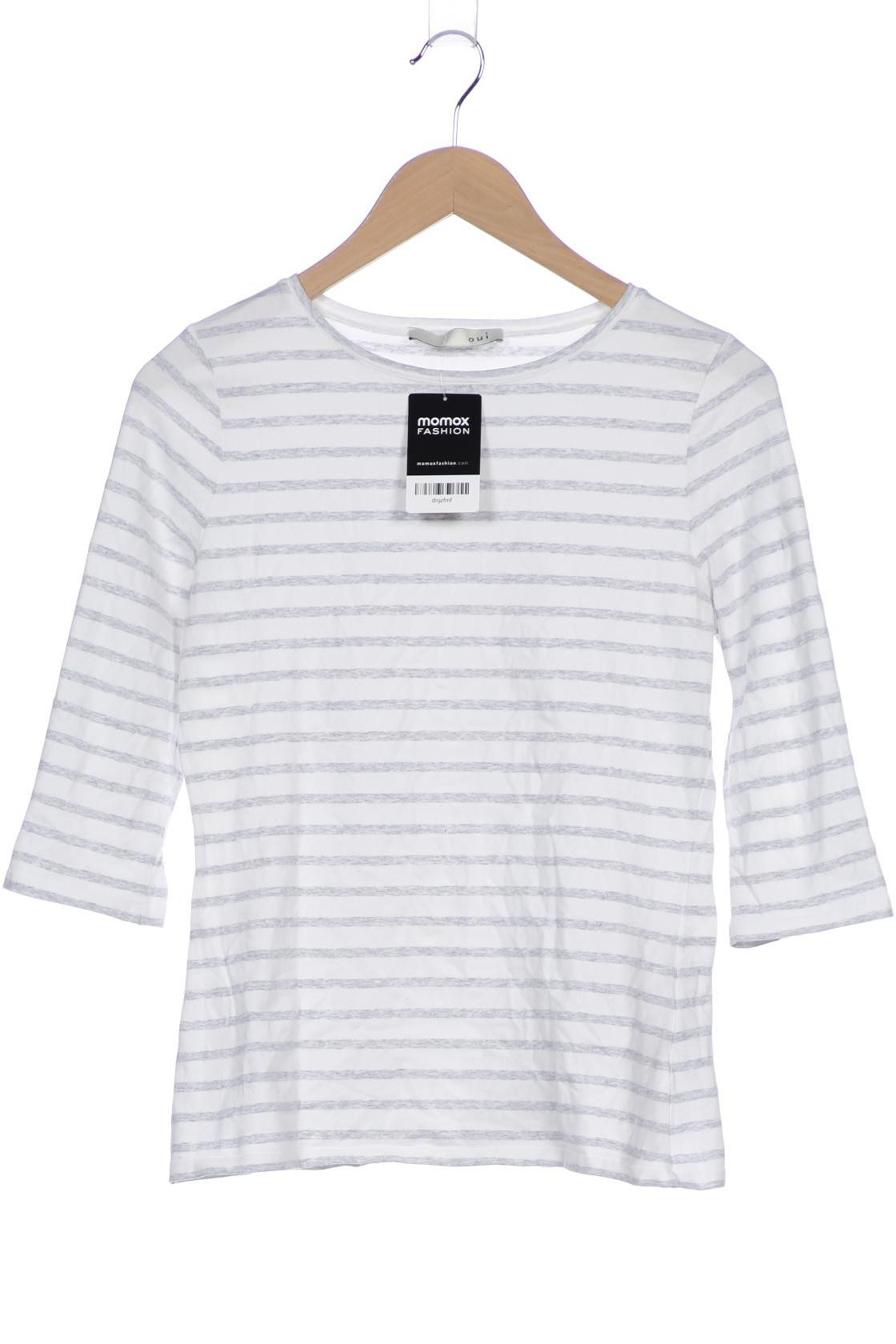 

Oui Damen Langarmshirt, weiß, Gr. 36