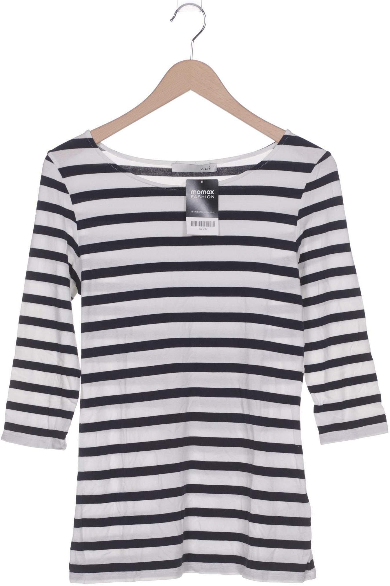 

Oui Damen Langarmshirt, weiß, Gr. 36