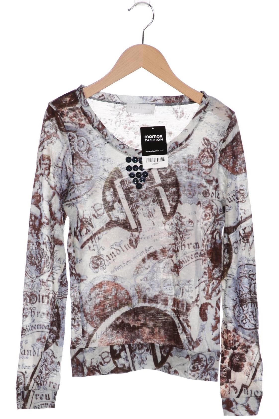 

Oui Damen Langarmshirt, hellblau, Gr. 34