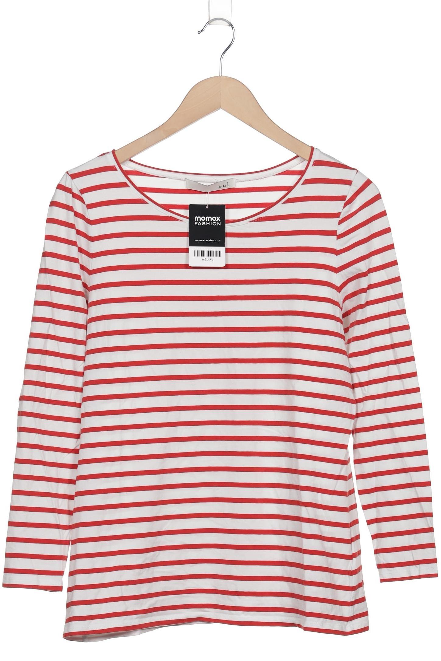 

Oui Damen Langarmshirt, weiß, Gr. 42
