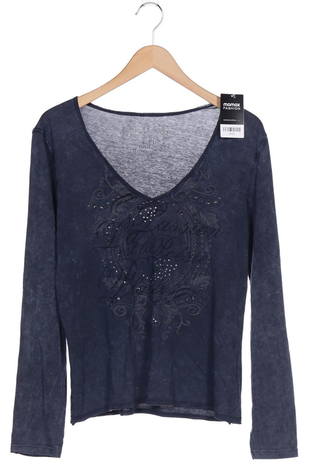 

Oui Damen Langarmshirt, marineblau, Gr. 38