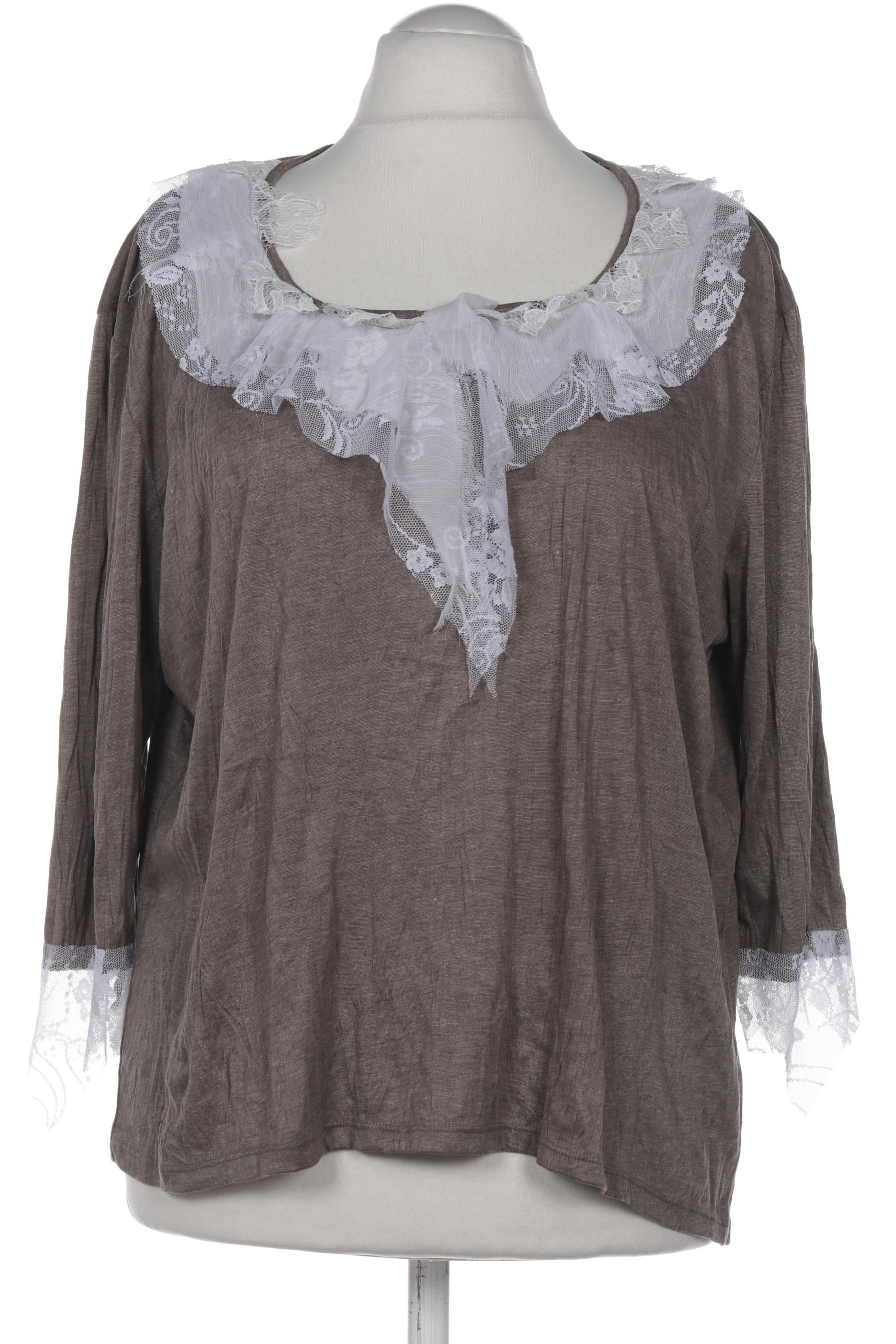 

Oui Damen Langarmshirt, braun, Gr. 52