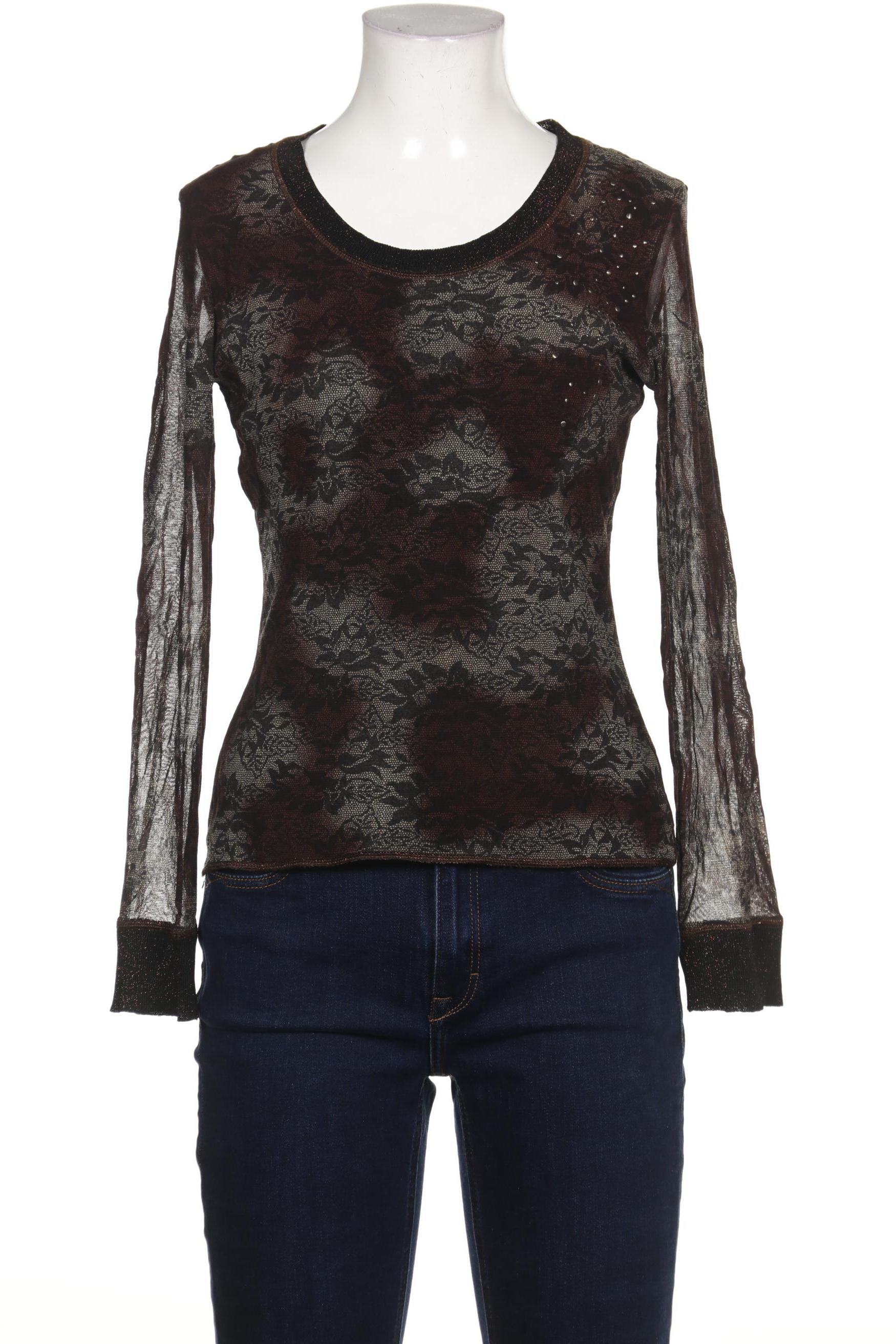 

Oui Damen Langarmshirt, schwarz, Gr. 34