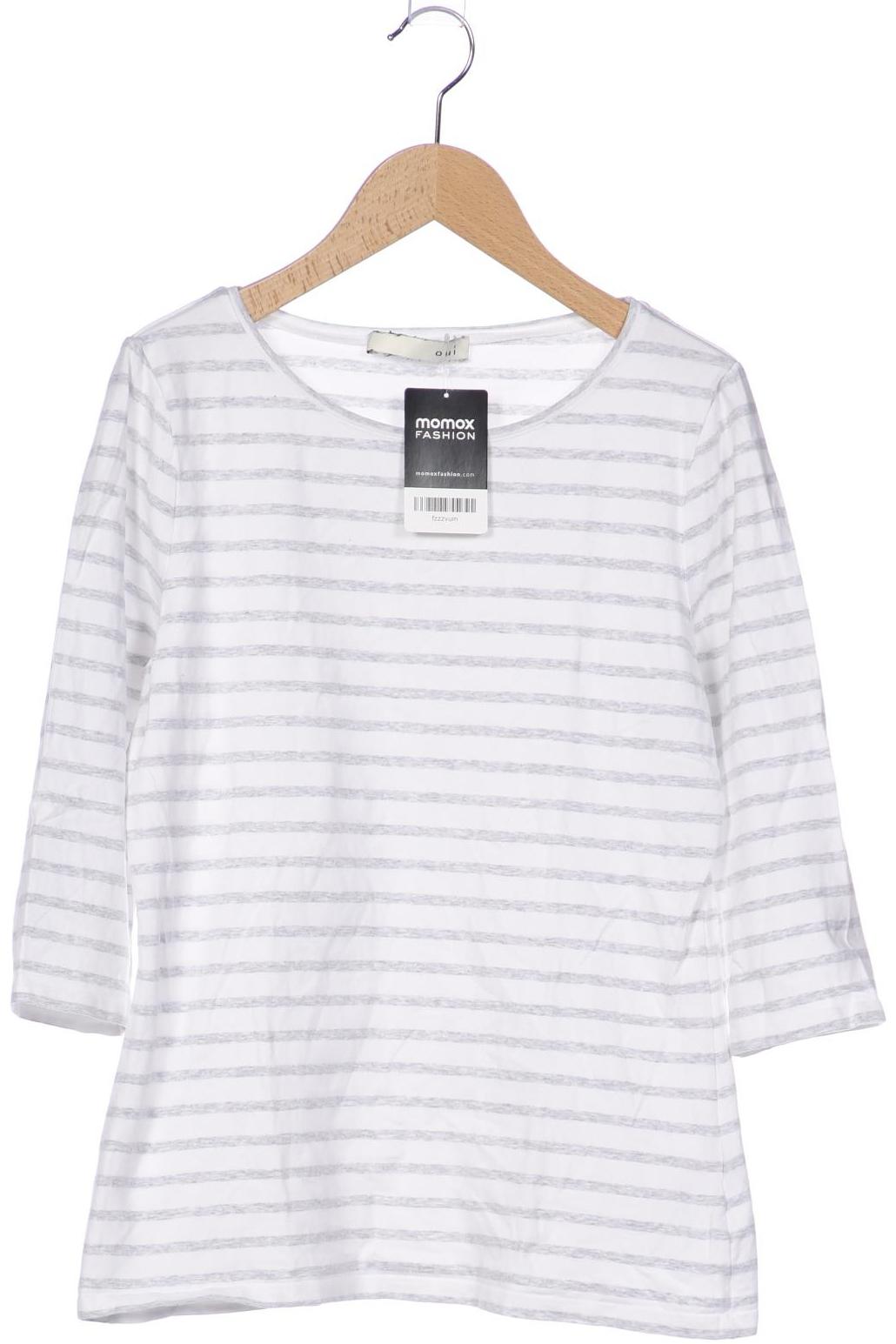 

Oui Damen Langarmshirt, weiß, Gr. 40