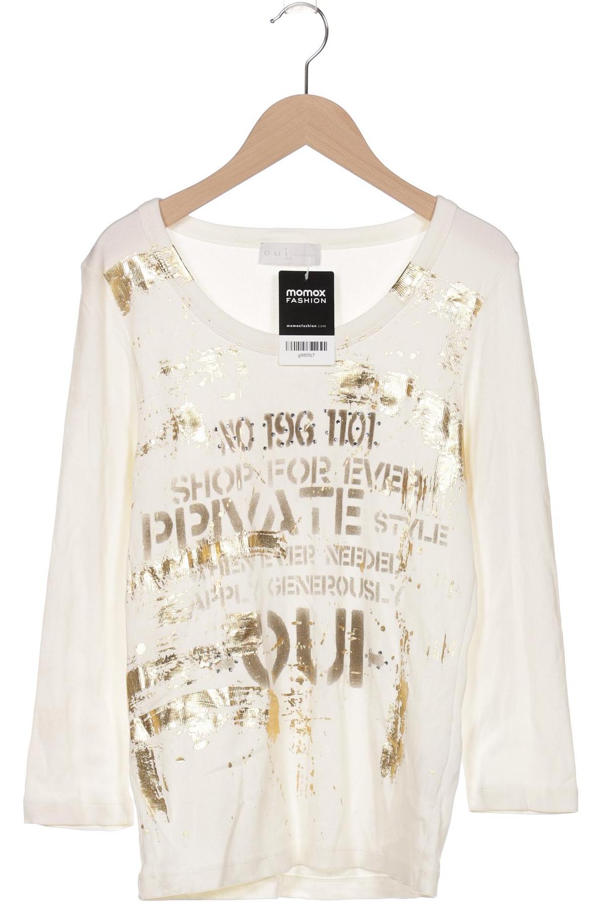 

Oui Damen Langarmshirt, cremeweiß, Gr. 42