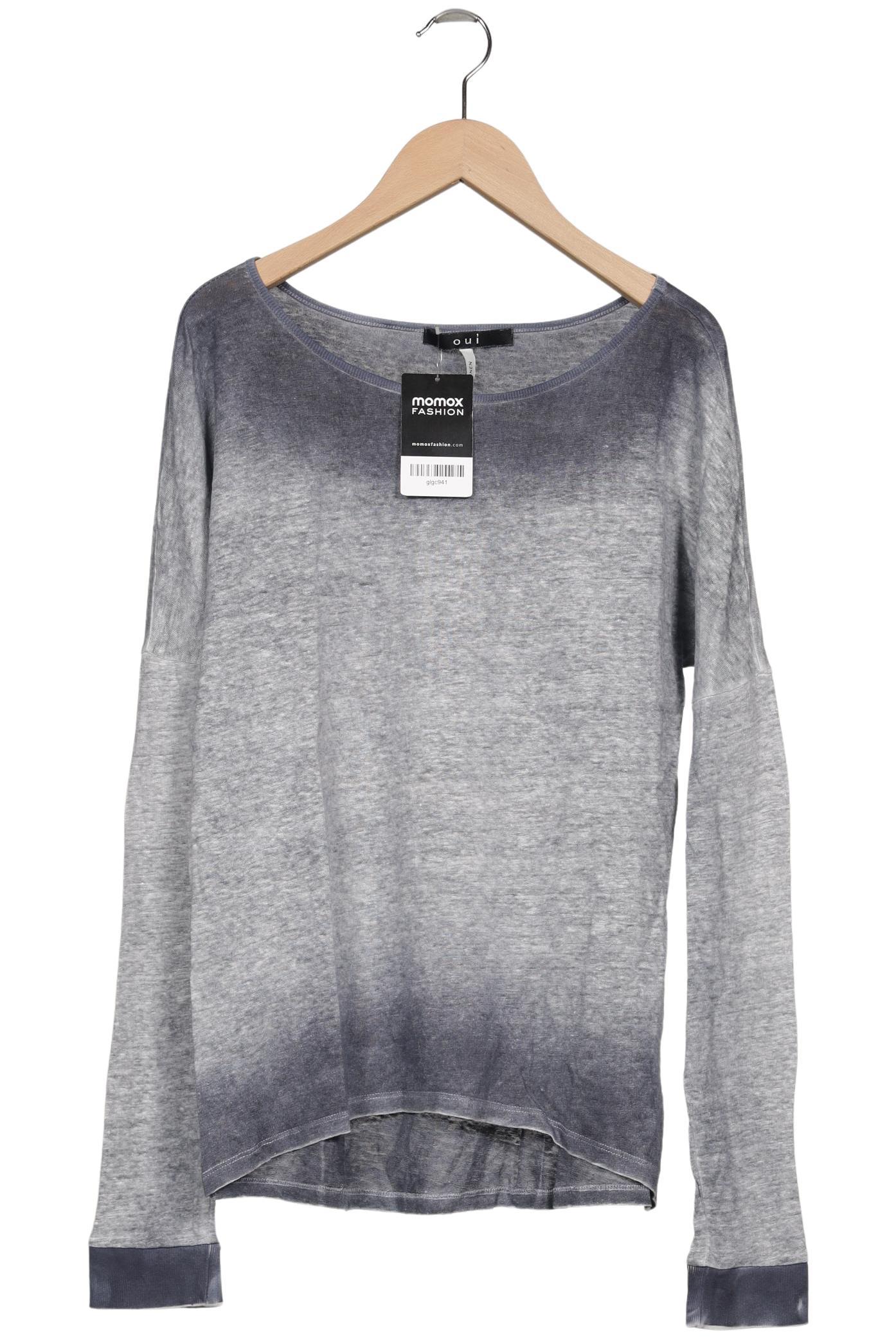 

Oui Damen Langarmshirt, blau, Gr. 38