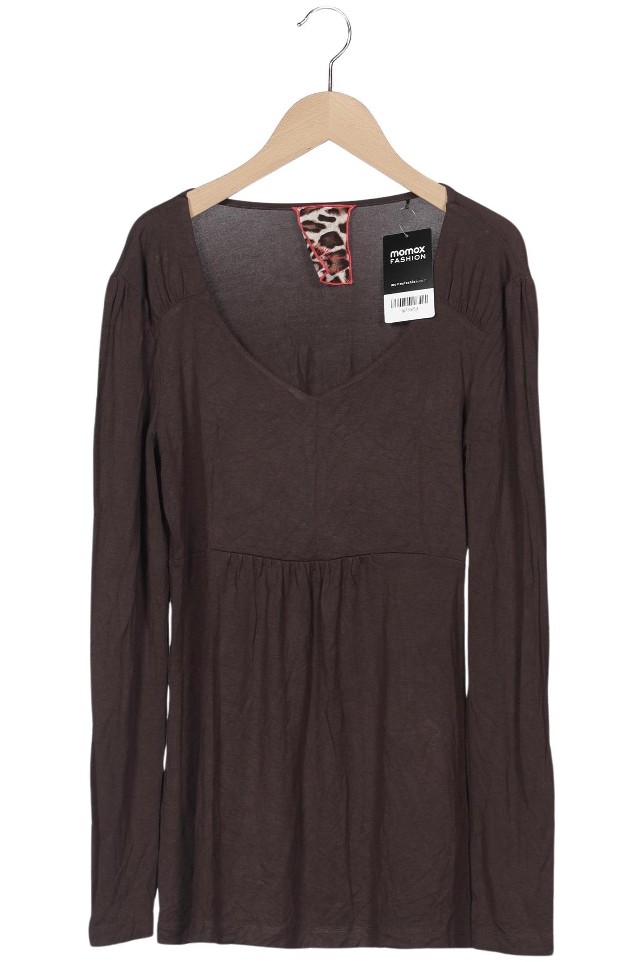 

Oui Damen Langarmshirt, braun, Gr. 36