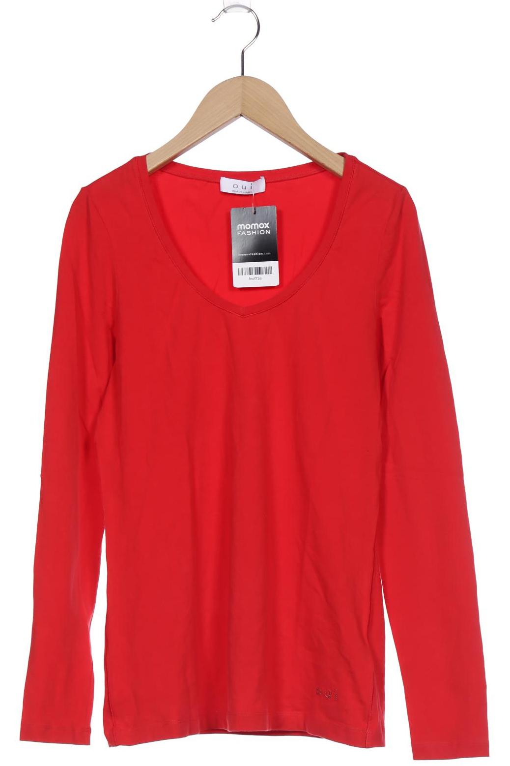 

Oui Damen Langarmshirt, rot, Gr. 36