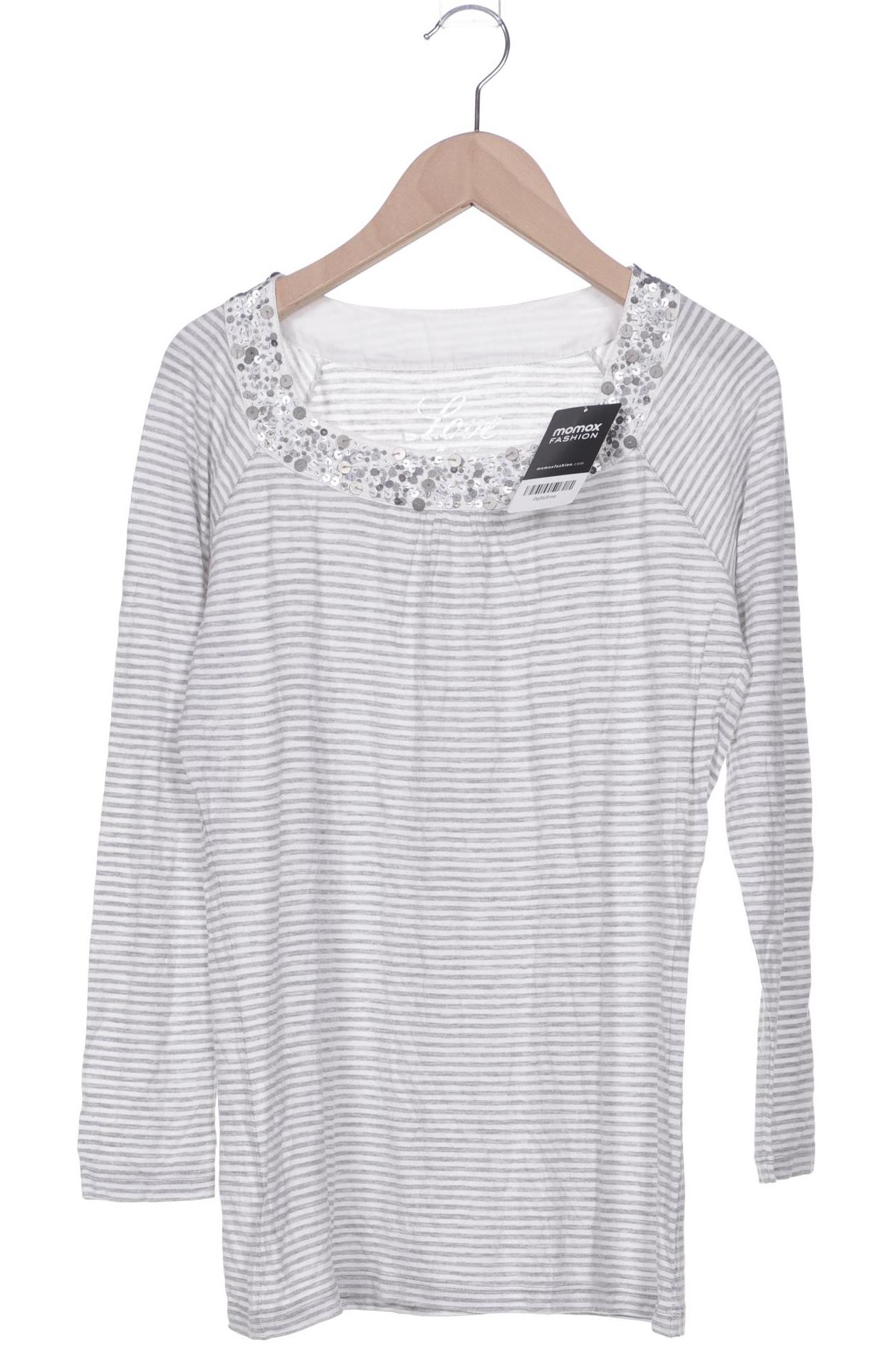 

Oui Damen Langarmshirt, grau, Gr. 36
