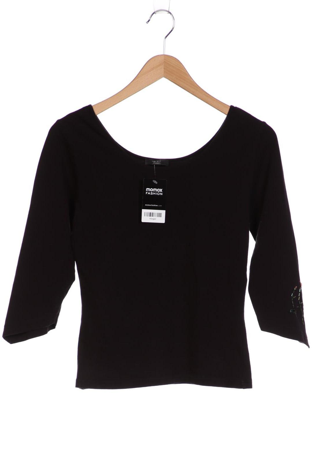 

Oui Damen Langarmshirt, schwarz, Gr. 36