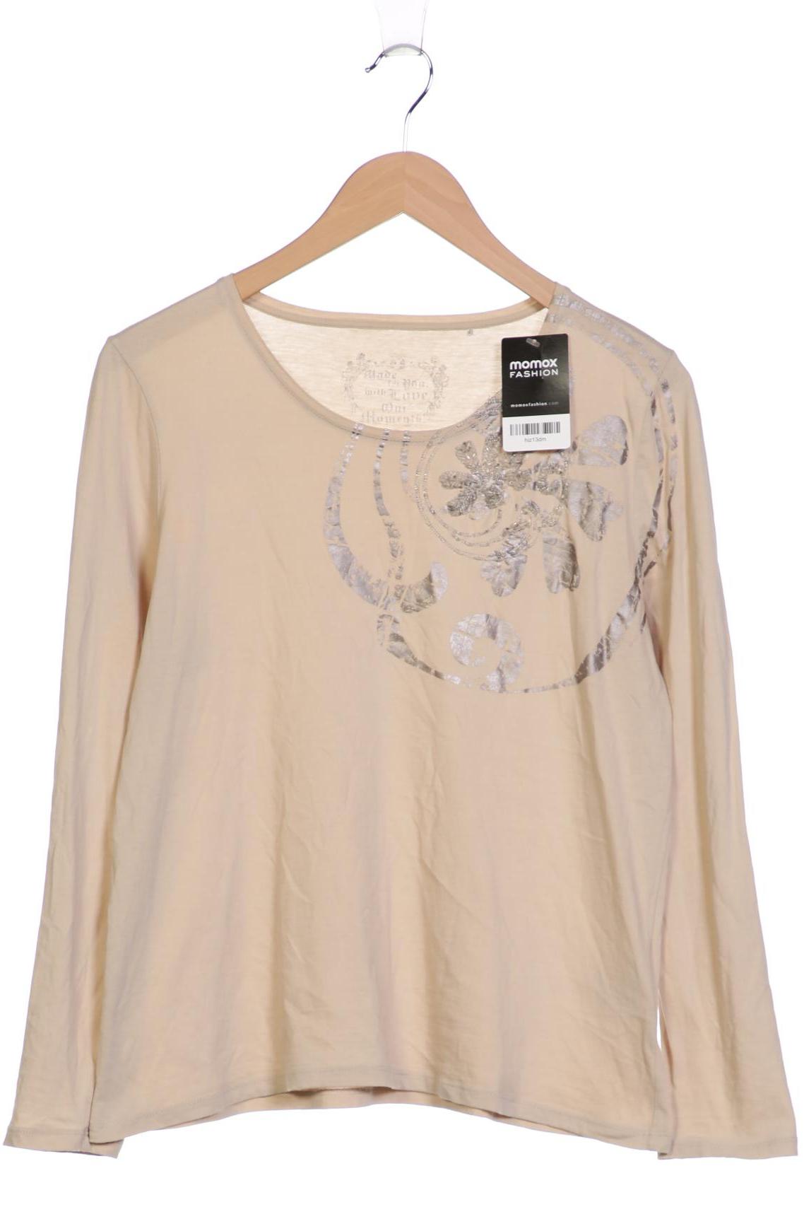 

Oui Damen Langarmshirt, beige, Gr. 44