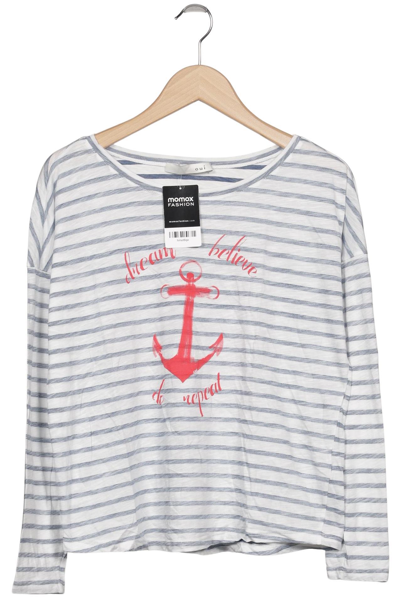 

Oui Damen Langarmshirt, mehrfarbig, Gr. 40