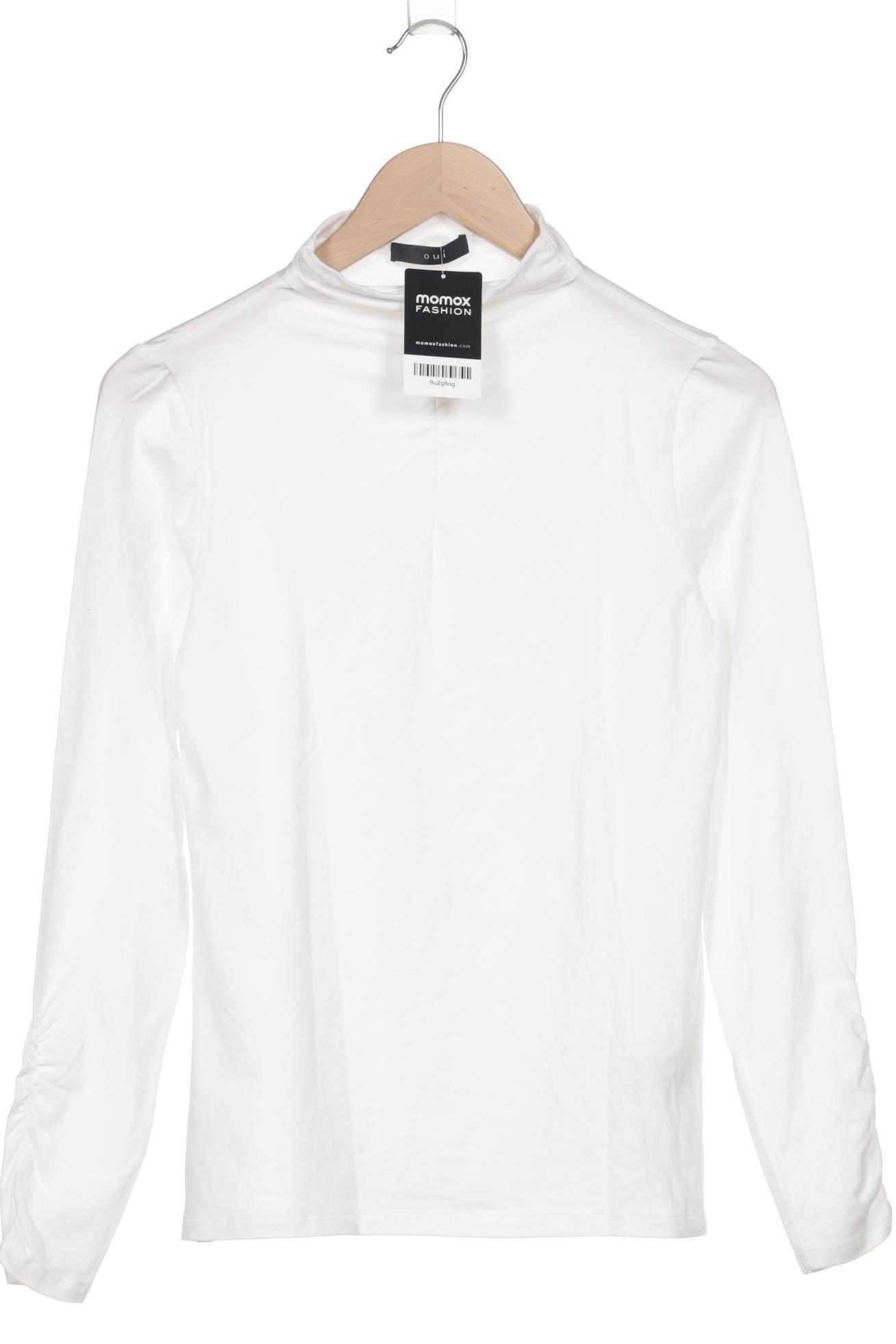 

Oui Damen Langarmshirt, weiß, Gr. 36