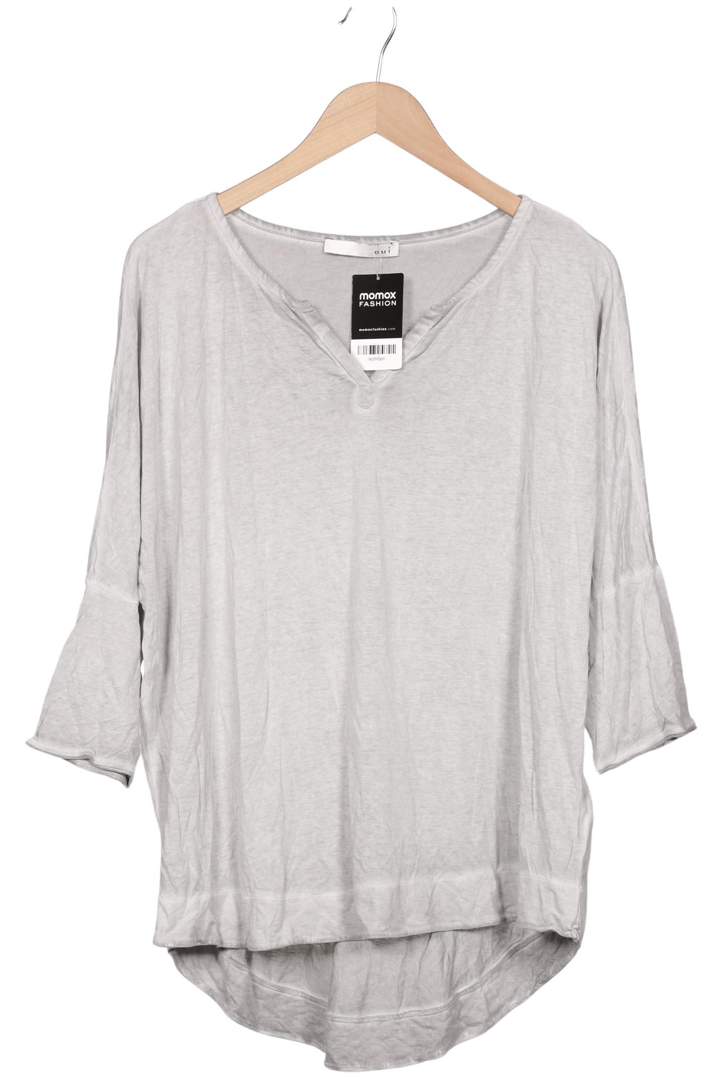 

Oui Damen Langarmshirt, grau, Gr. 44