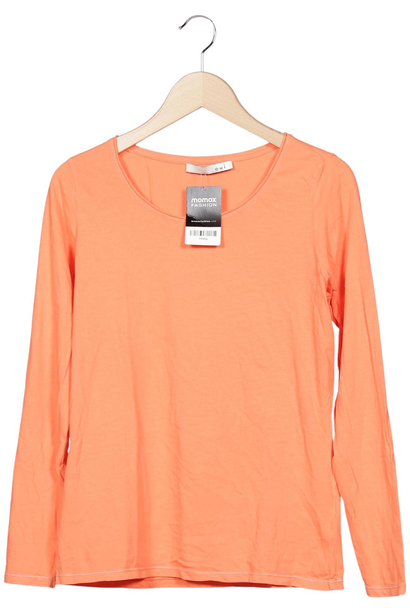 

Oui Damen Langarmshirt, orange, Gr. 36