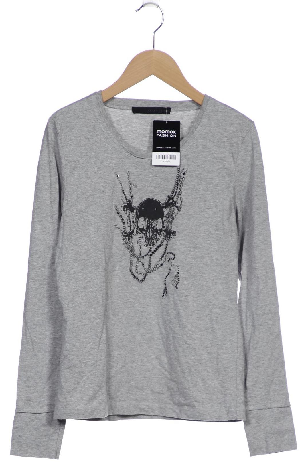 

Oui Damen Langarmshirt, grau, Gr. 38