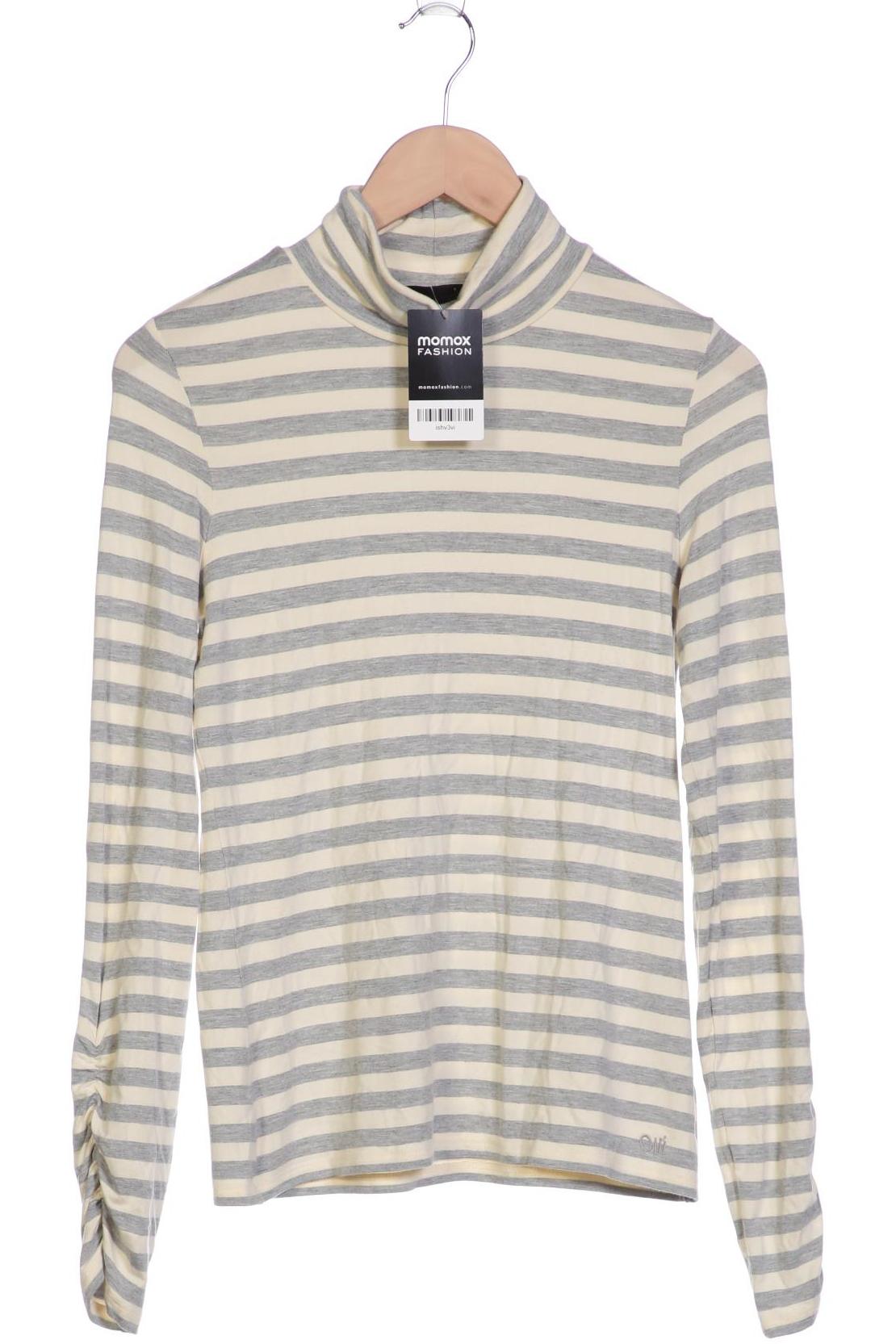 

Oui Damen Langarmshirt, grau, Gr. 34
