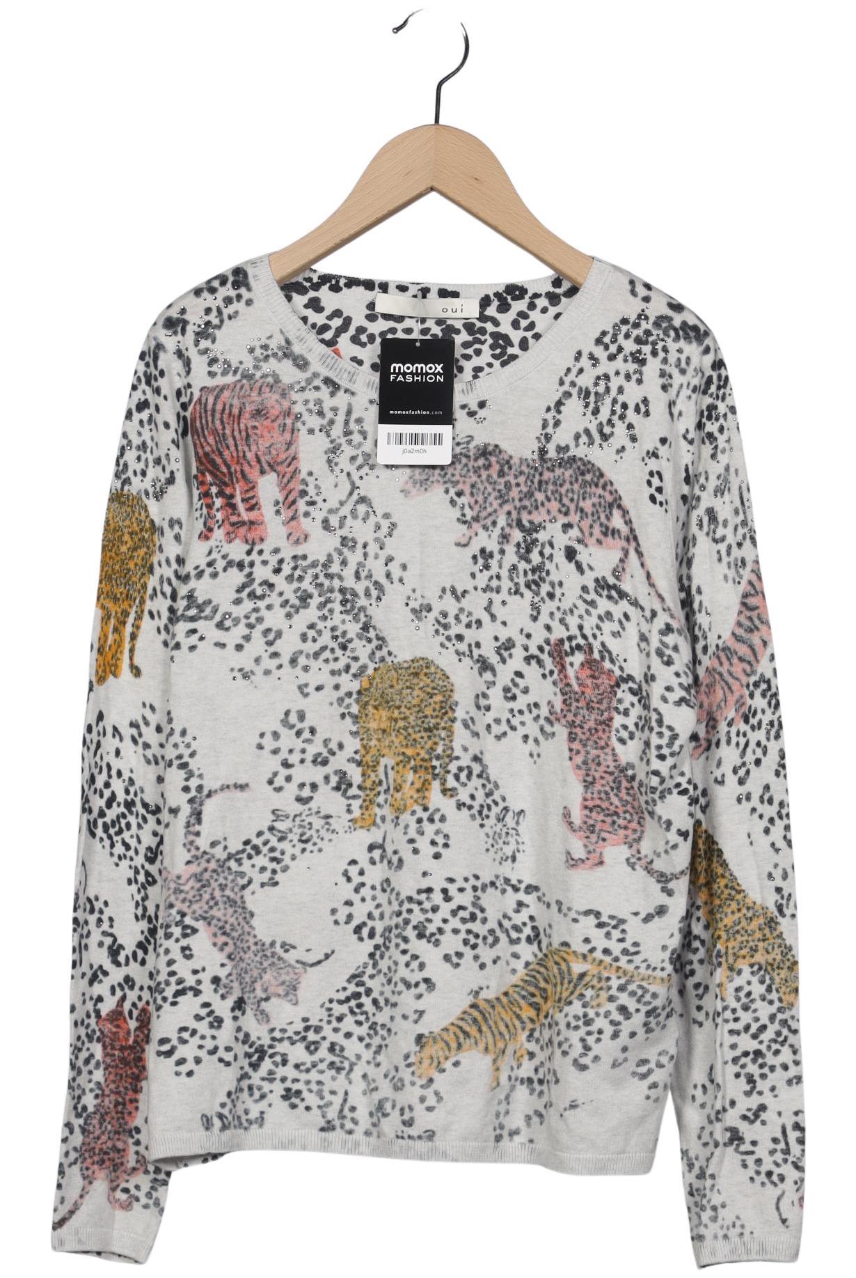 

Oui Damen Langarmshirt, weiß, Gr. 36
