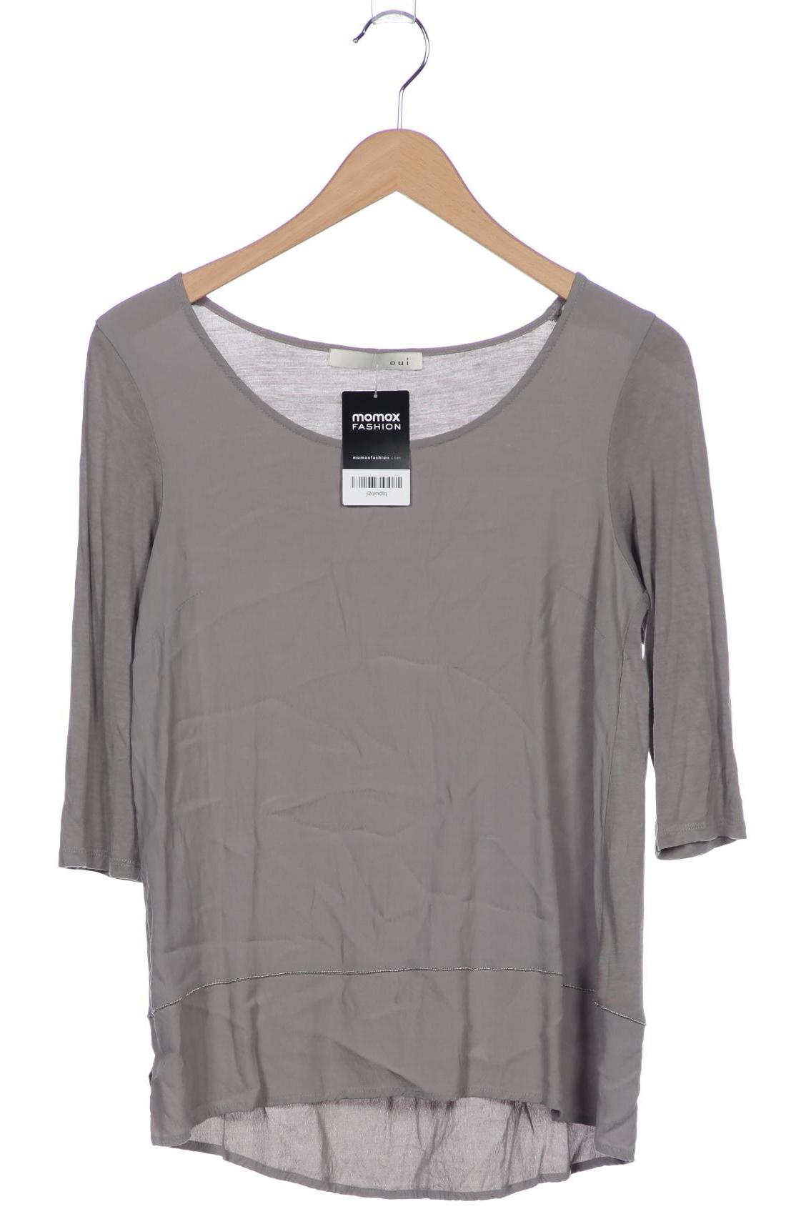 

Oui Damen Langarmshirt, grau, Gr. 38