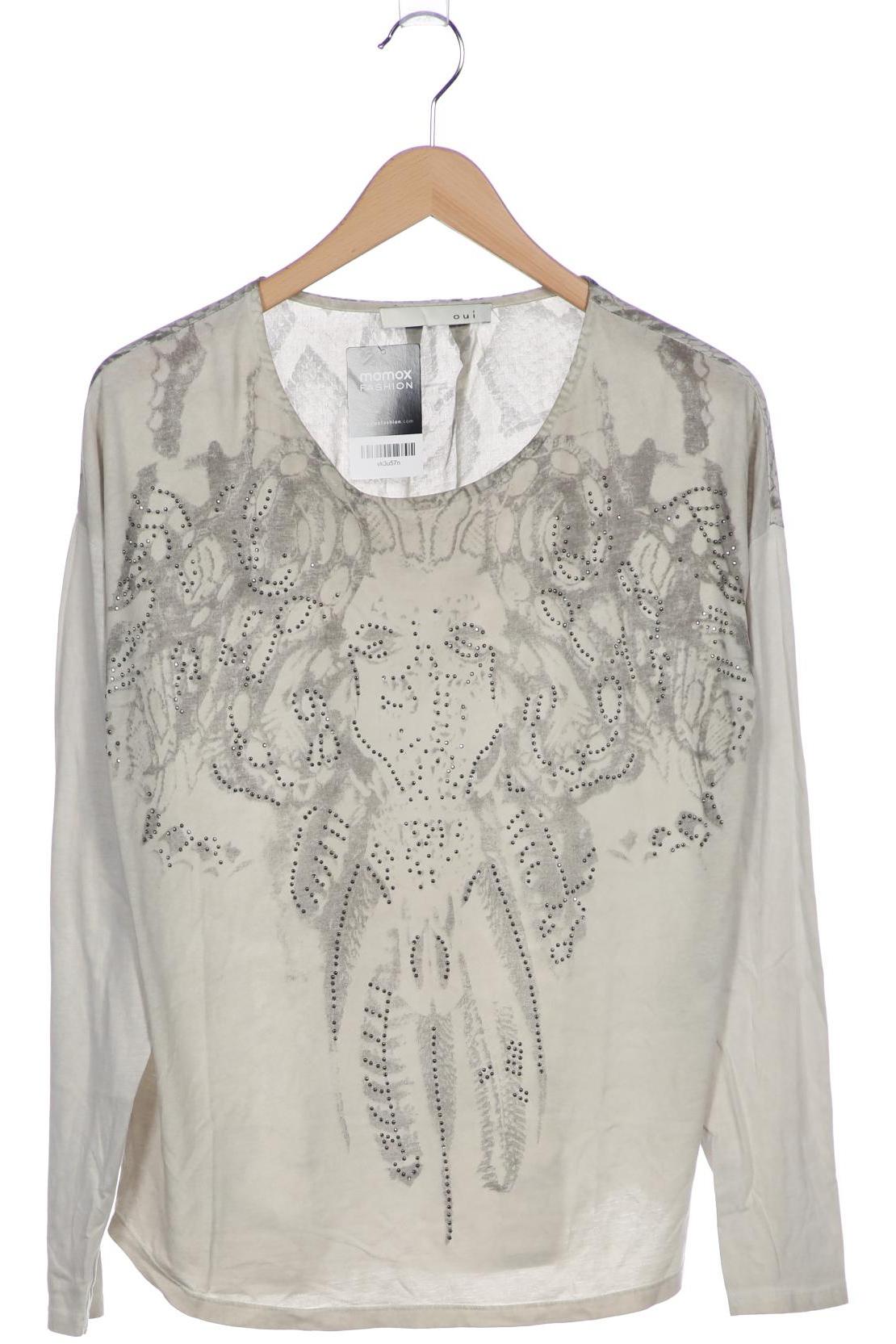 

Oui Damen Langarmshirt, cremeweiß, Gr. 36