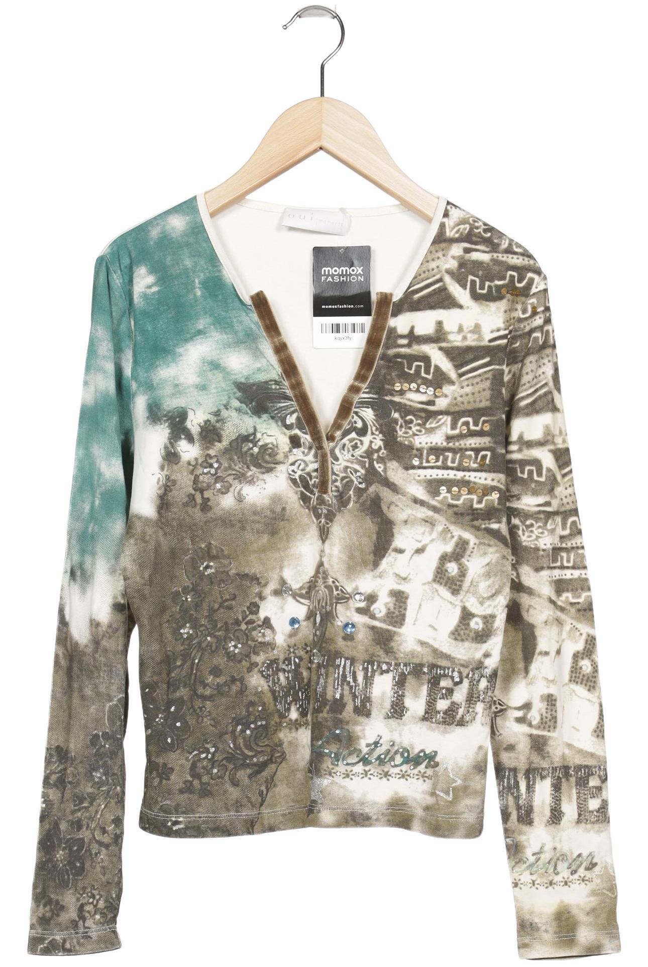 

Oui Damen Langarmshirt, mehrfarbig, Gr. 38