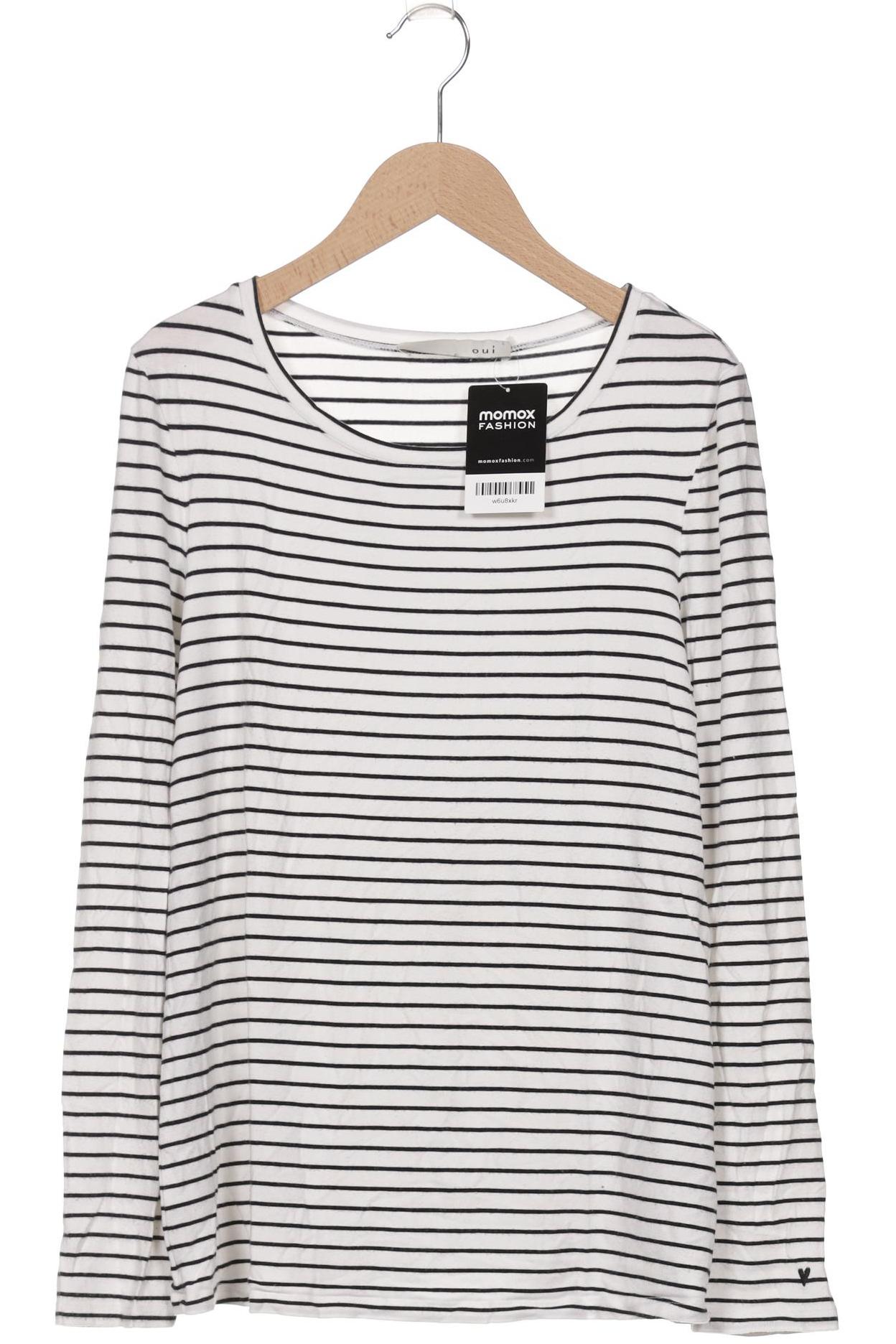 

Oui Damen Langarmshirt, weiß, Gr. 36