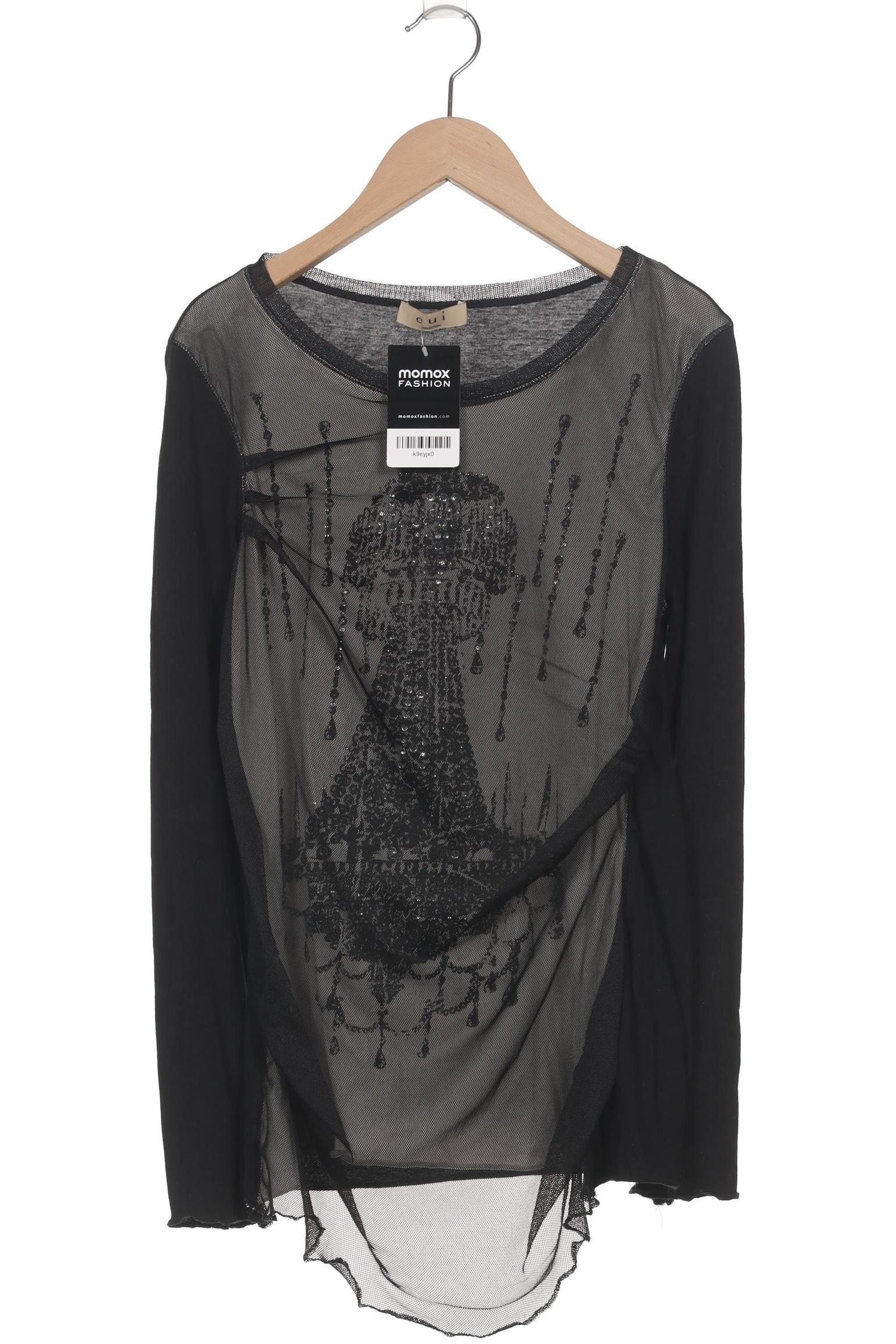 

Oui Damen Langarmshirt, schwarz, Gr. 38