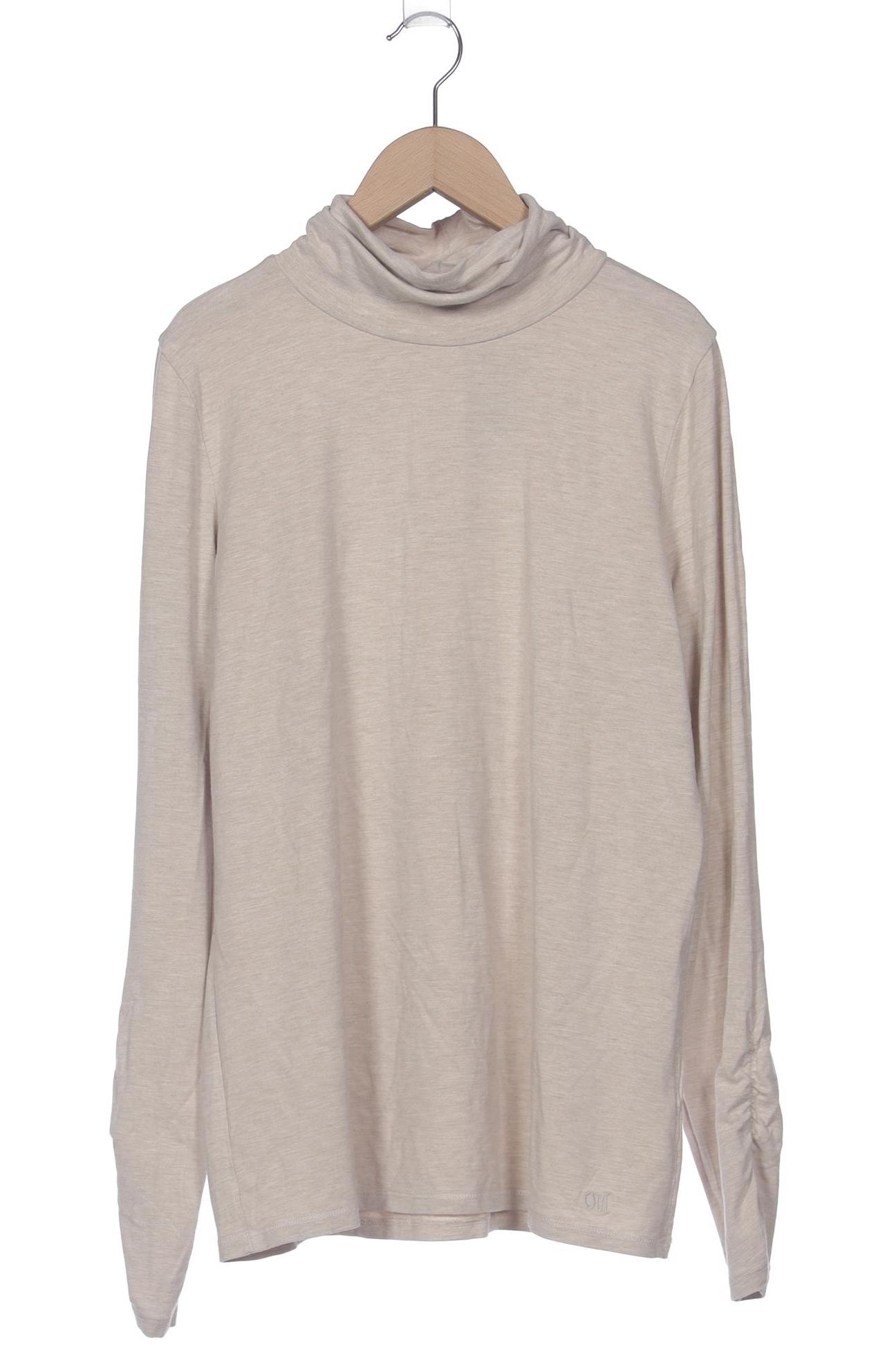 

Oui Damen Langarmshirt, beige, Gr. 42