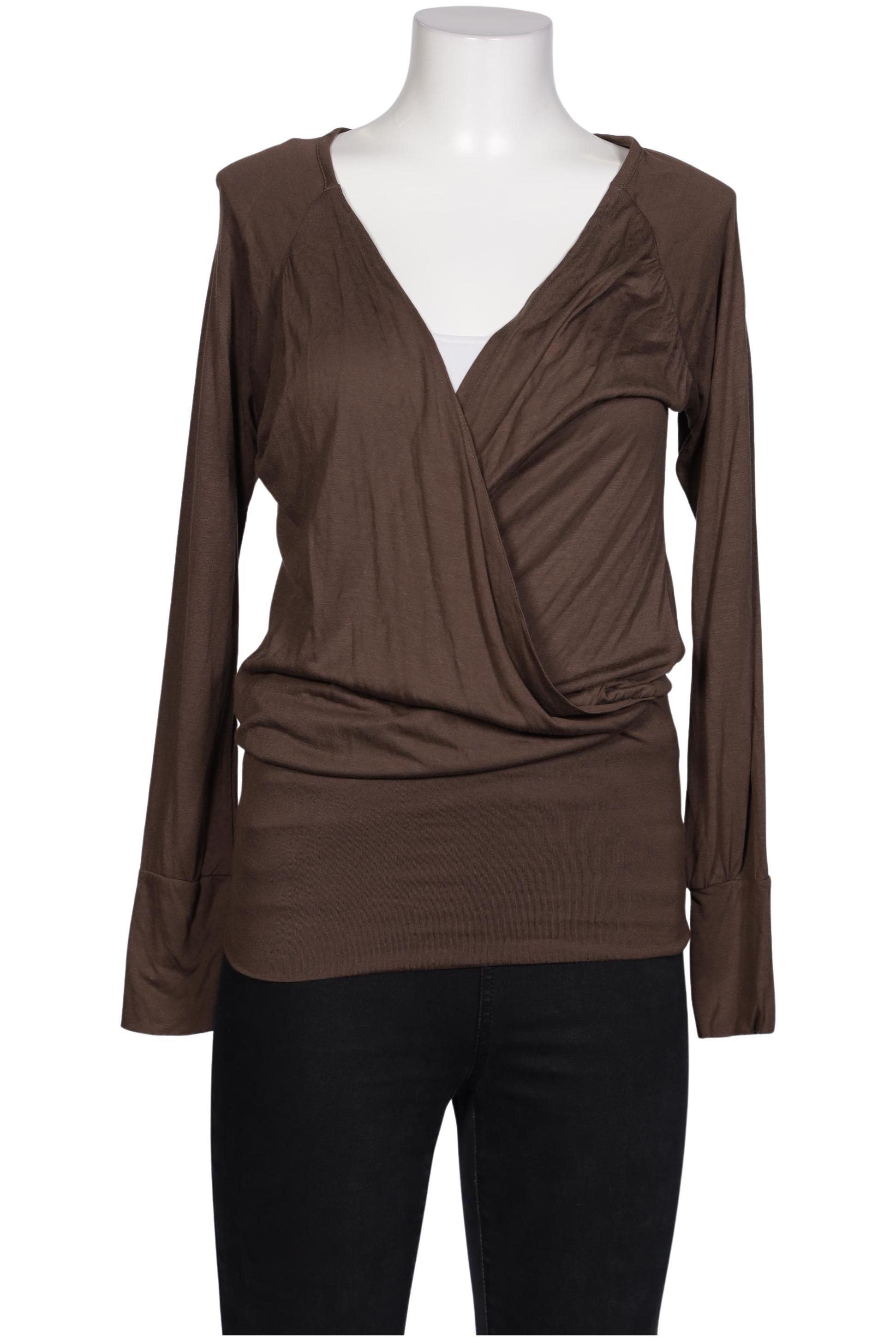 

Oui Damen Langarmshirt, braun, Gr. 38