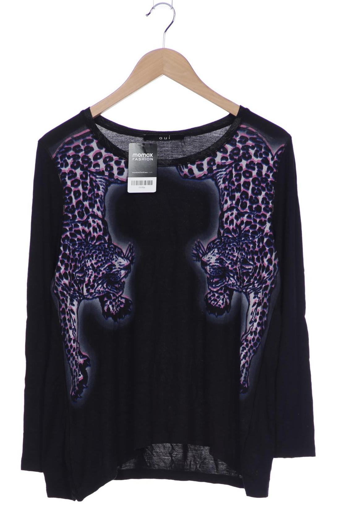 

Oui Damen Langarmshirt, schwarz, Gr. 44